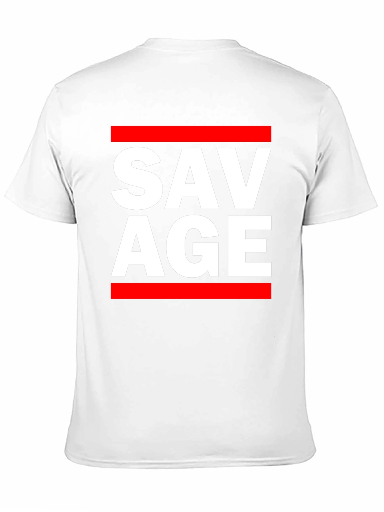 Savage Graphic Print Crew Neck T-Shirt