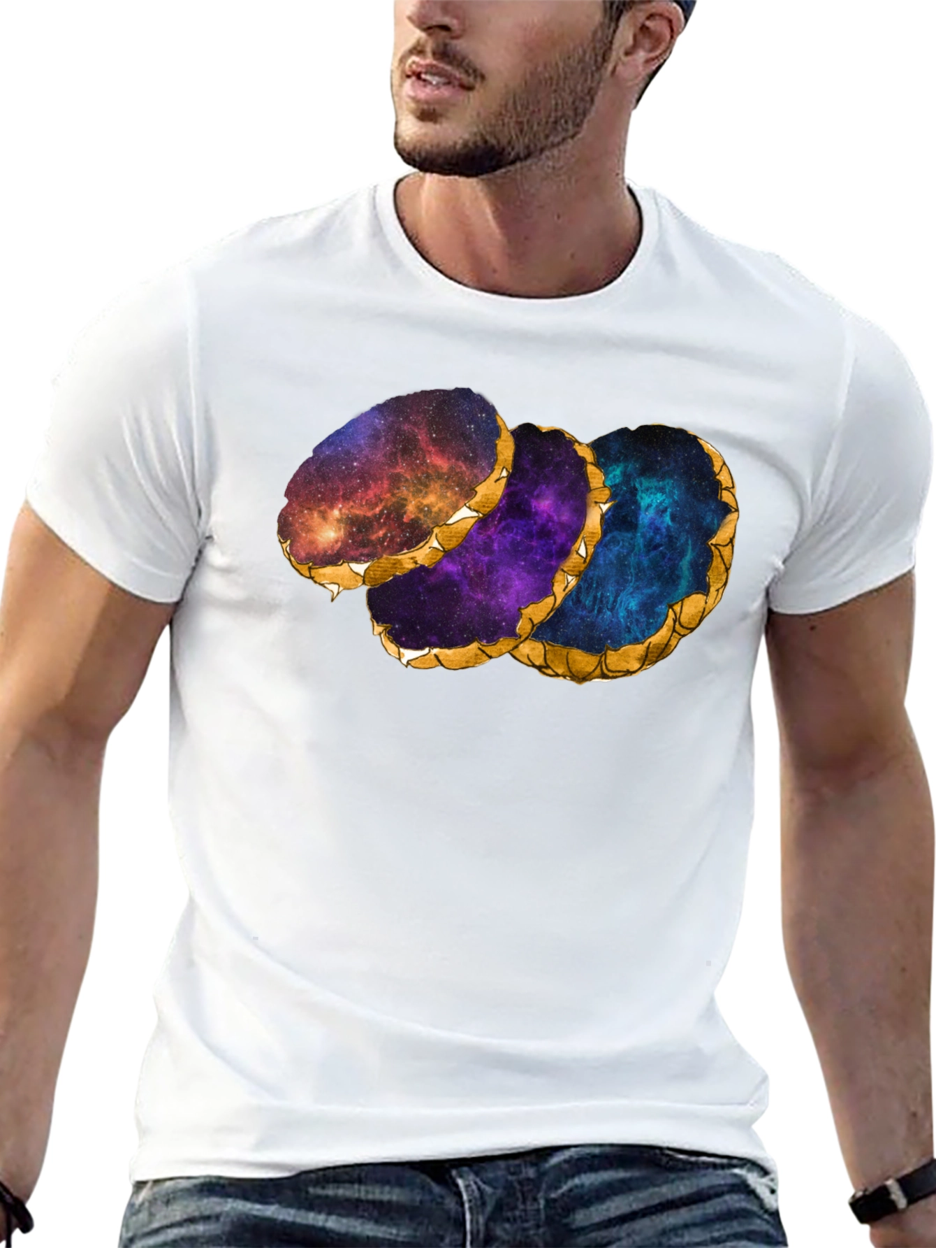 Galaxy Agate Slice Graphic T-Shirt