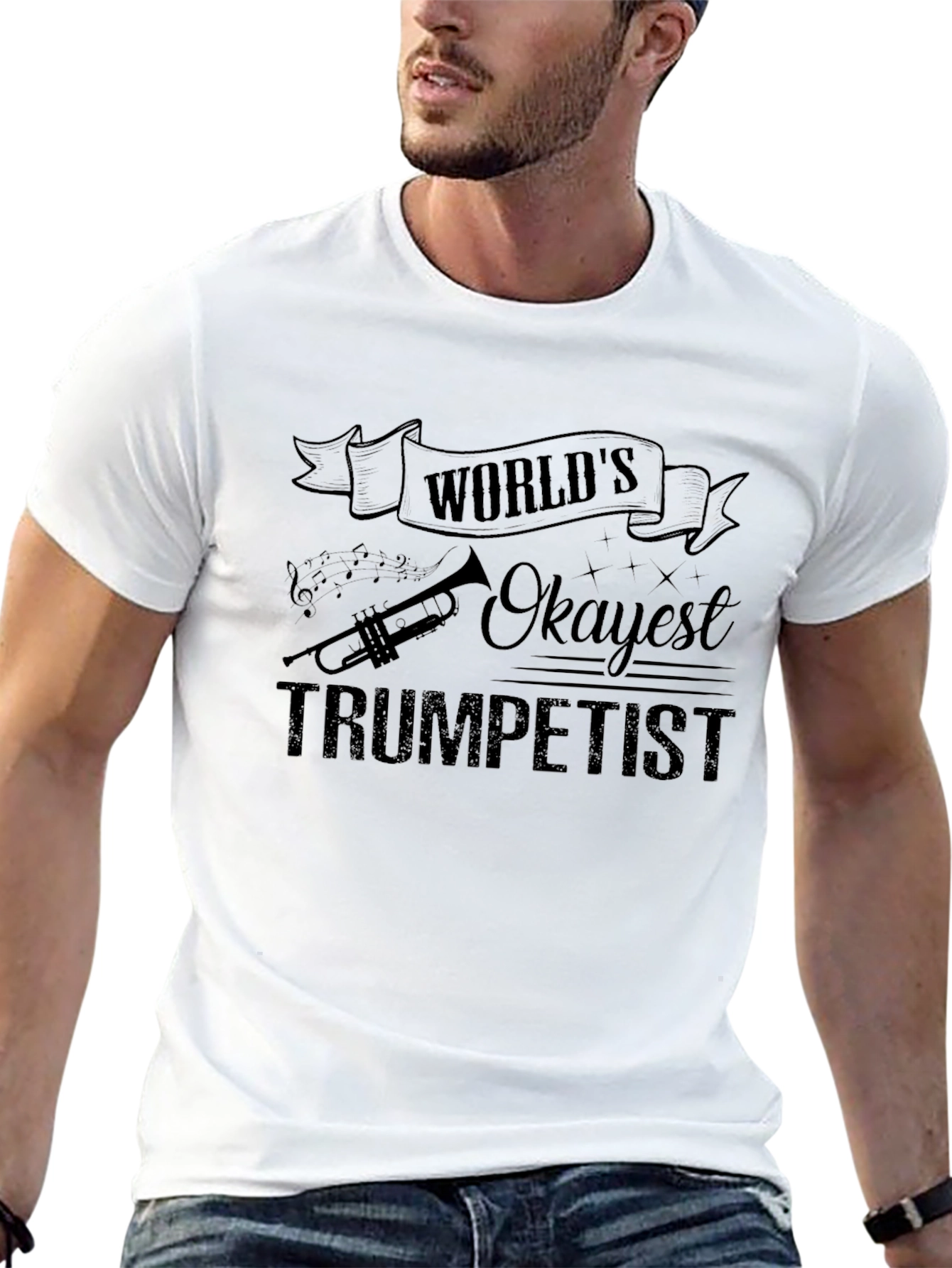 Worlds Okayest Trumpetist Graphic T-Shirt