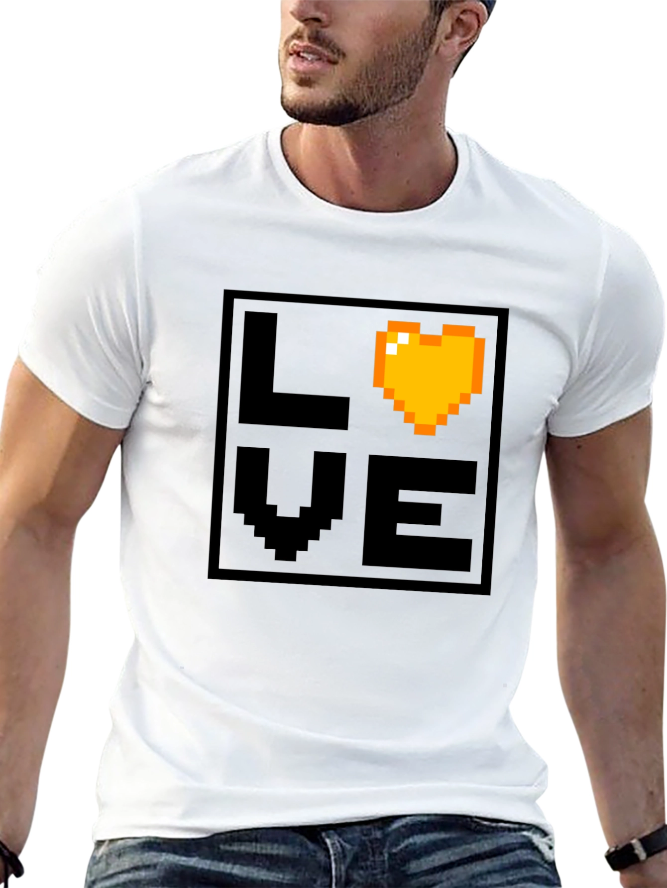 Pixel Love T-Shirt - Retro Gaming Style