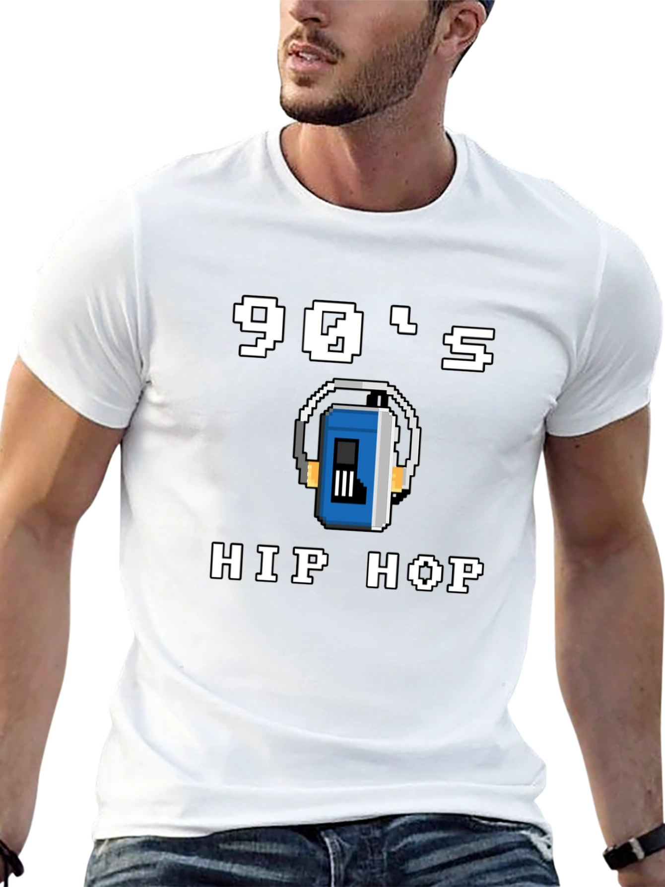 90s Hip Hop Retro Pixel T-Shirt