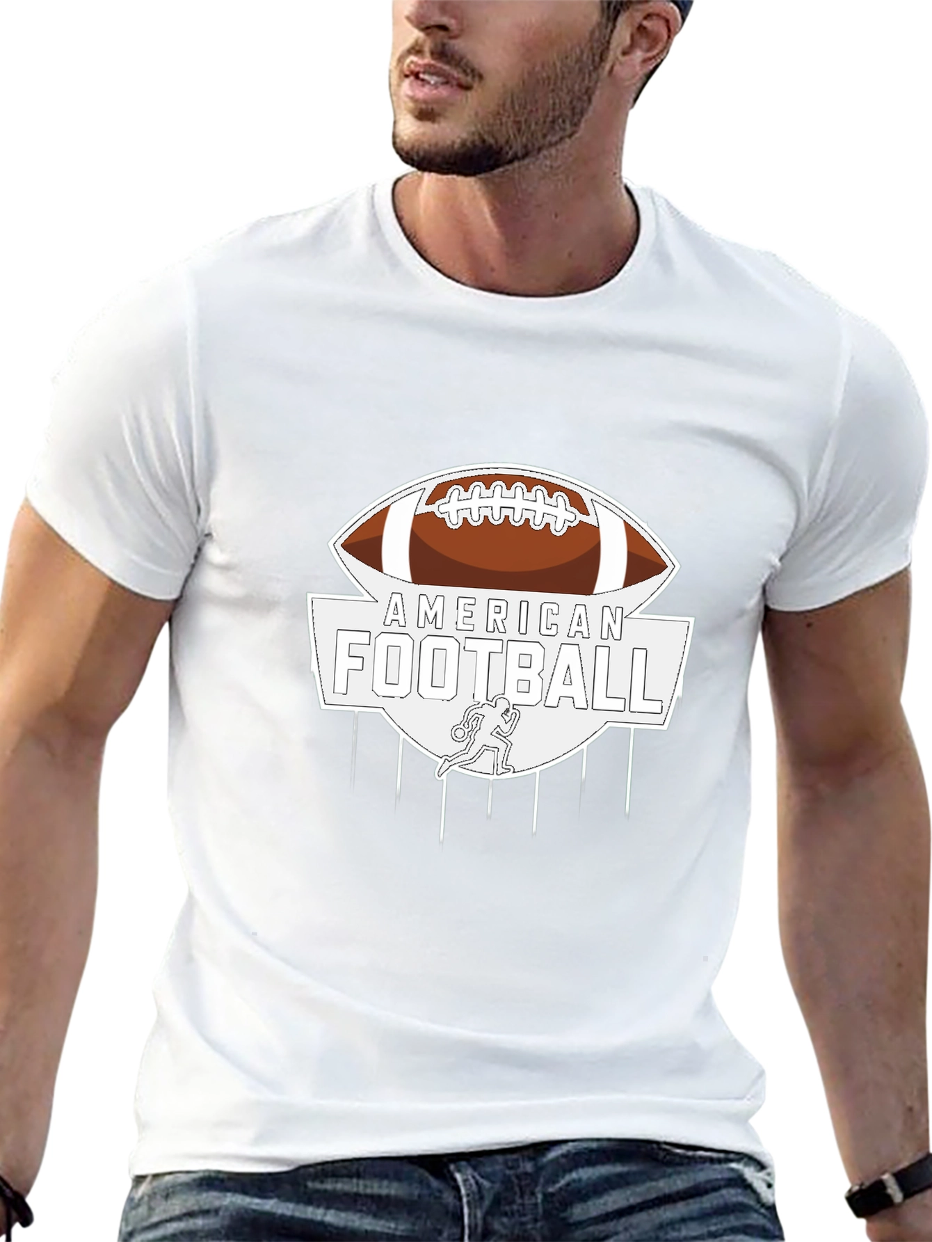 American Football Graphic T-Shirt - Stylish Design