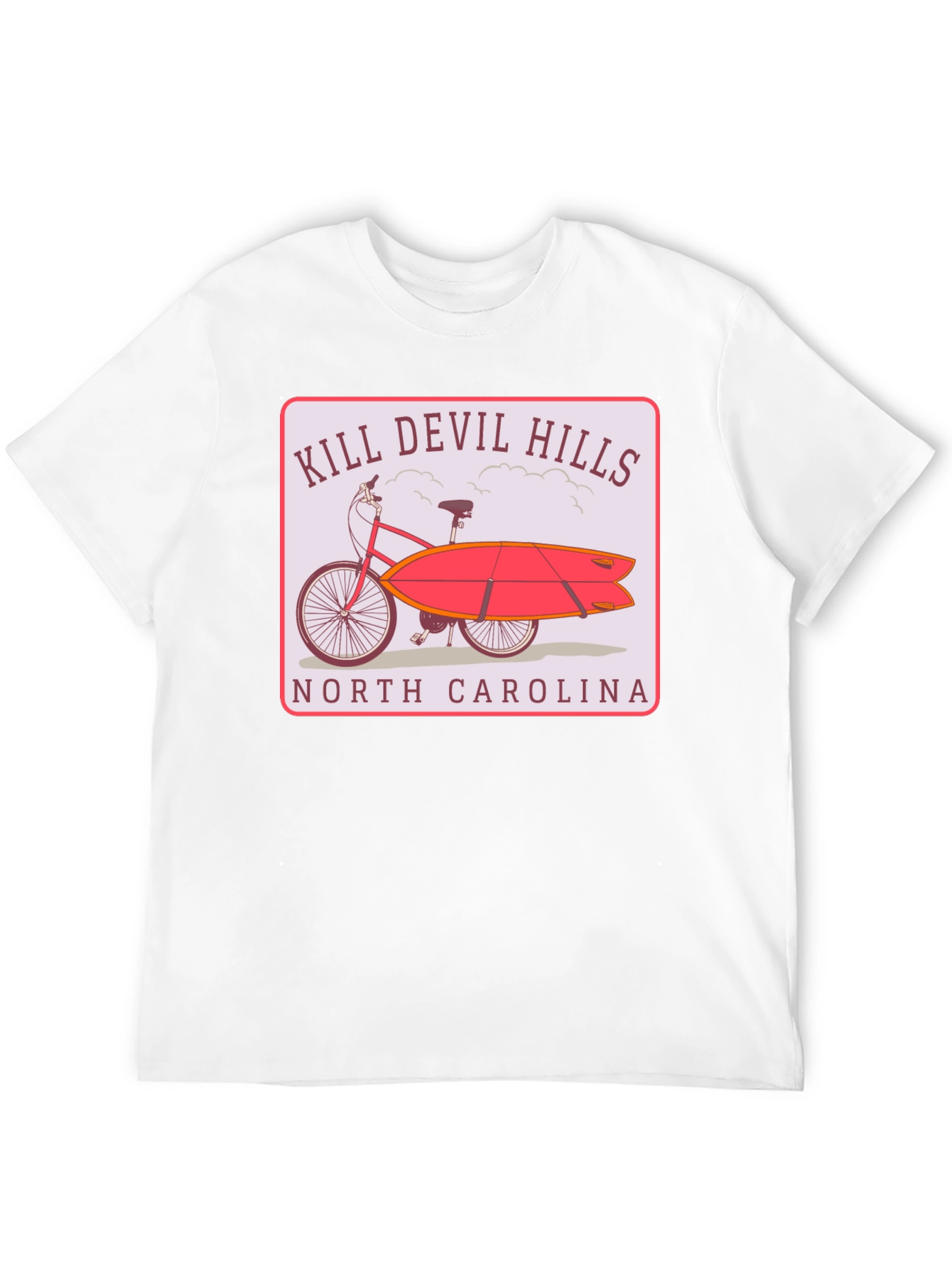 Kill Devil Hills Surf Bike Graphic T-Shirt