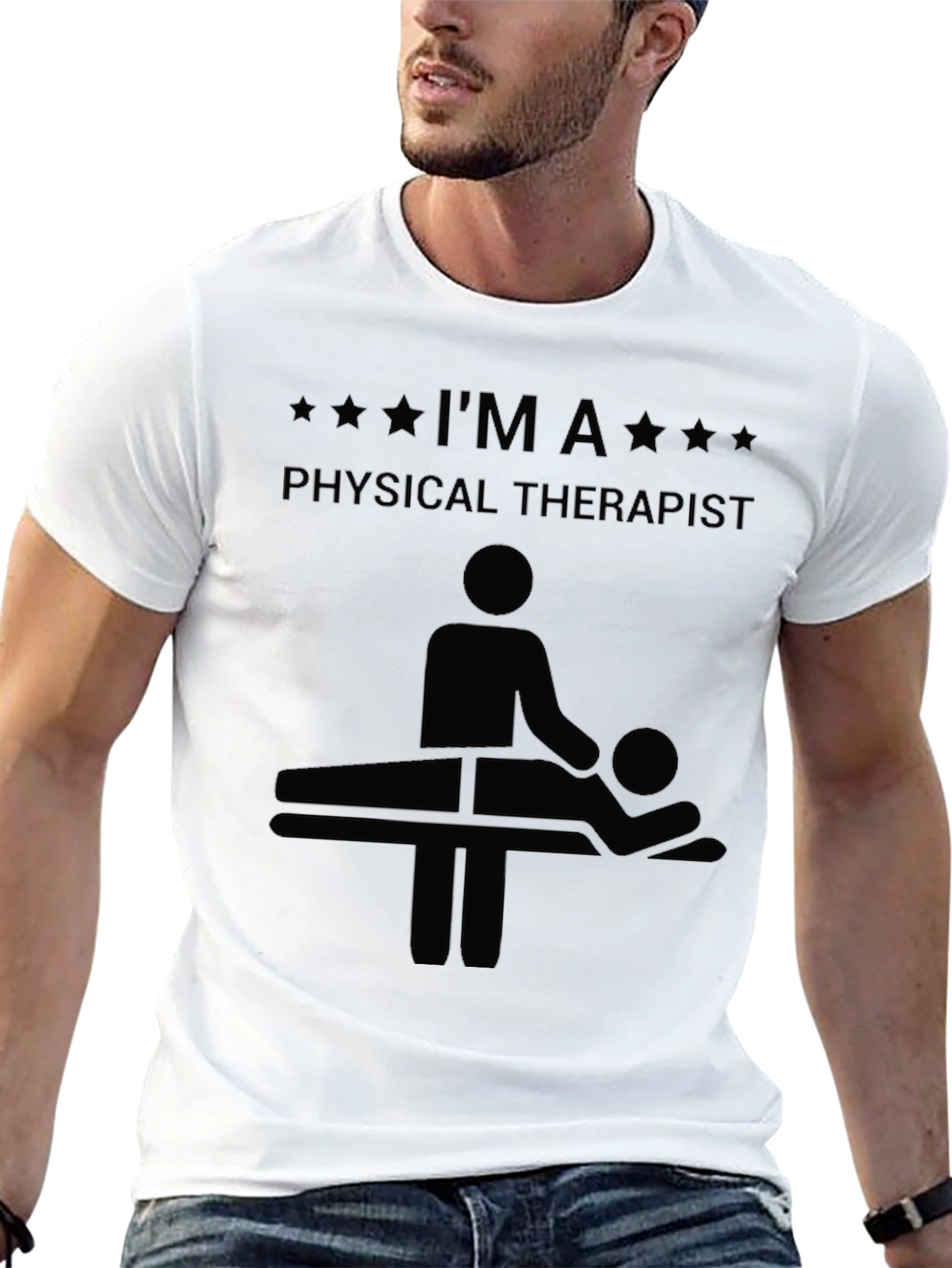 Physical Therapist Black Graphic T-Shirt