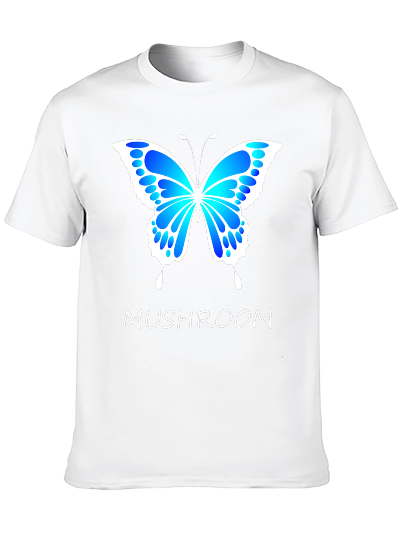 Mushroom Butterfly Graphic T-Shirt