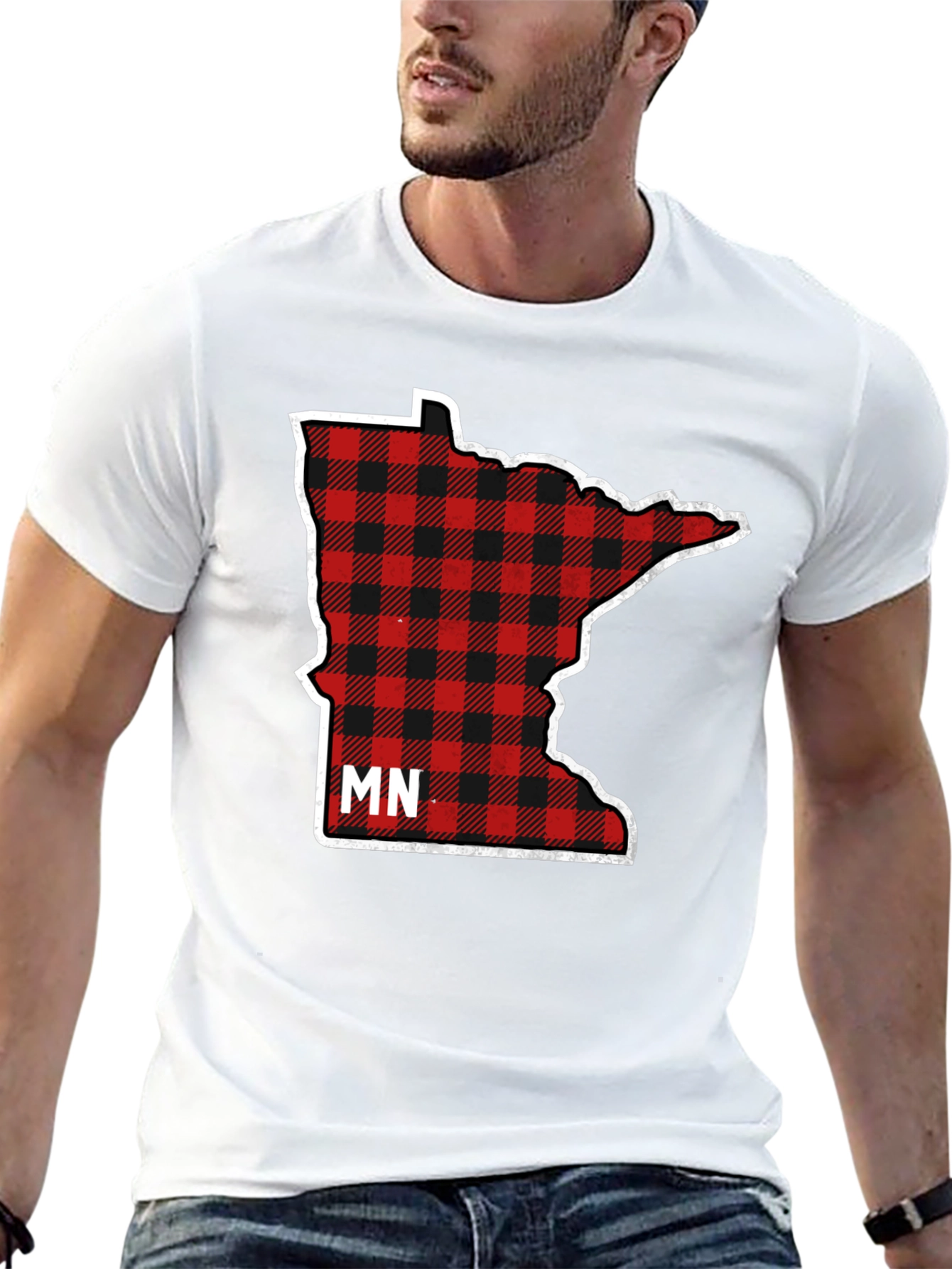 Minnesota Plaid T-Shirt | MN State Pride