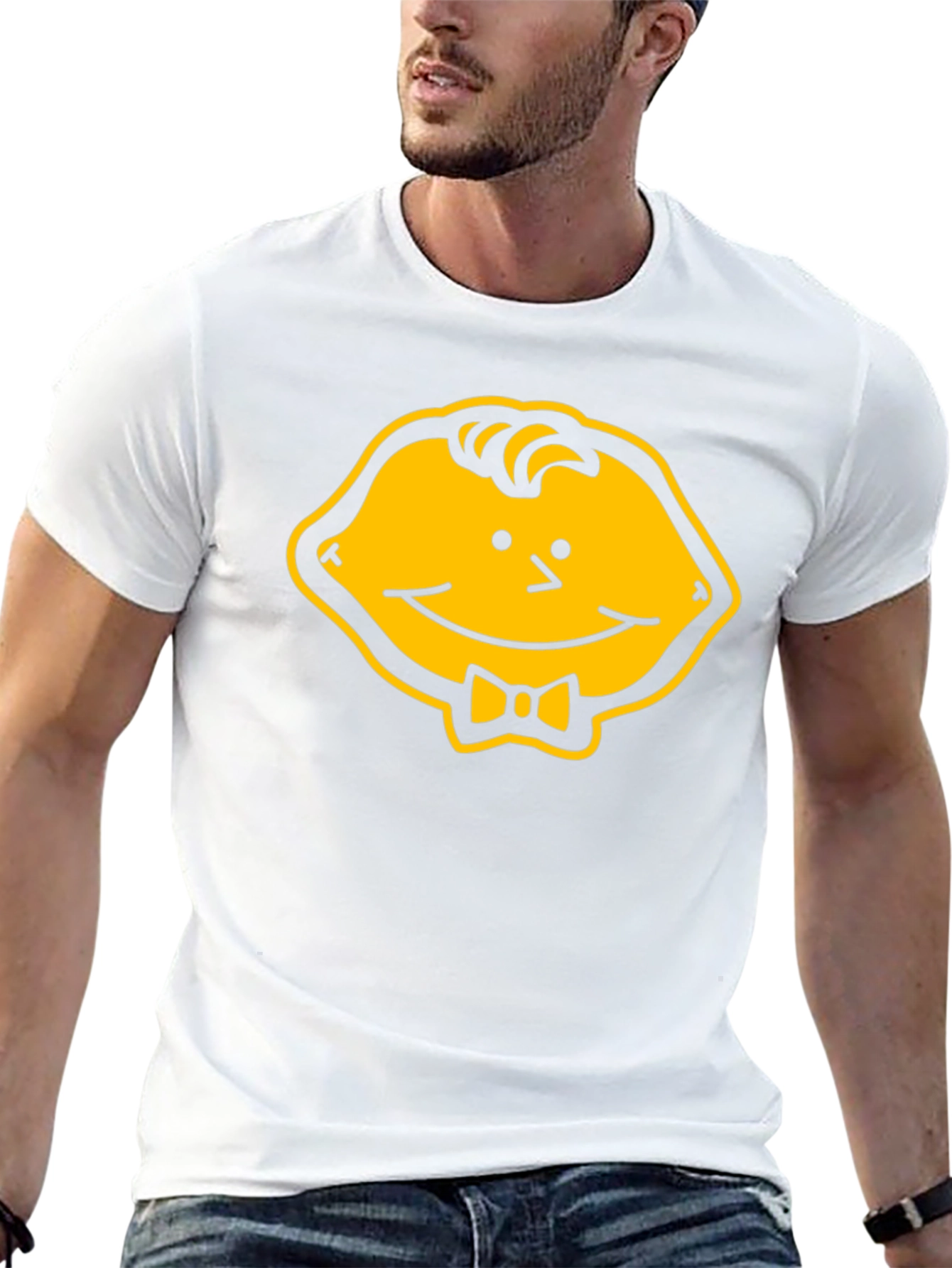 Lemon Head Character Graphic Tee - Black