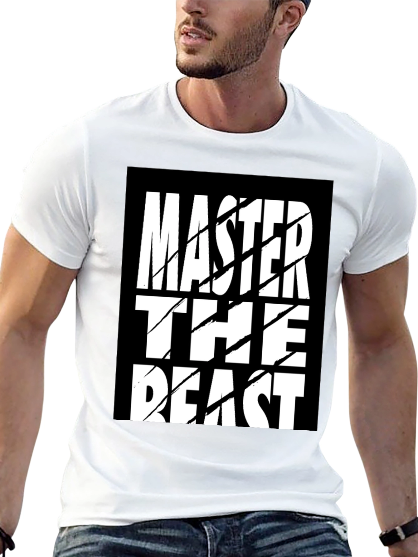 Master the Beast Graphic T-Shirt - Black