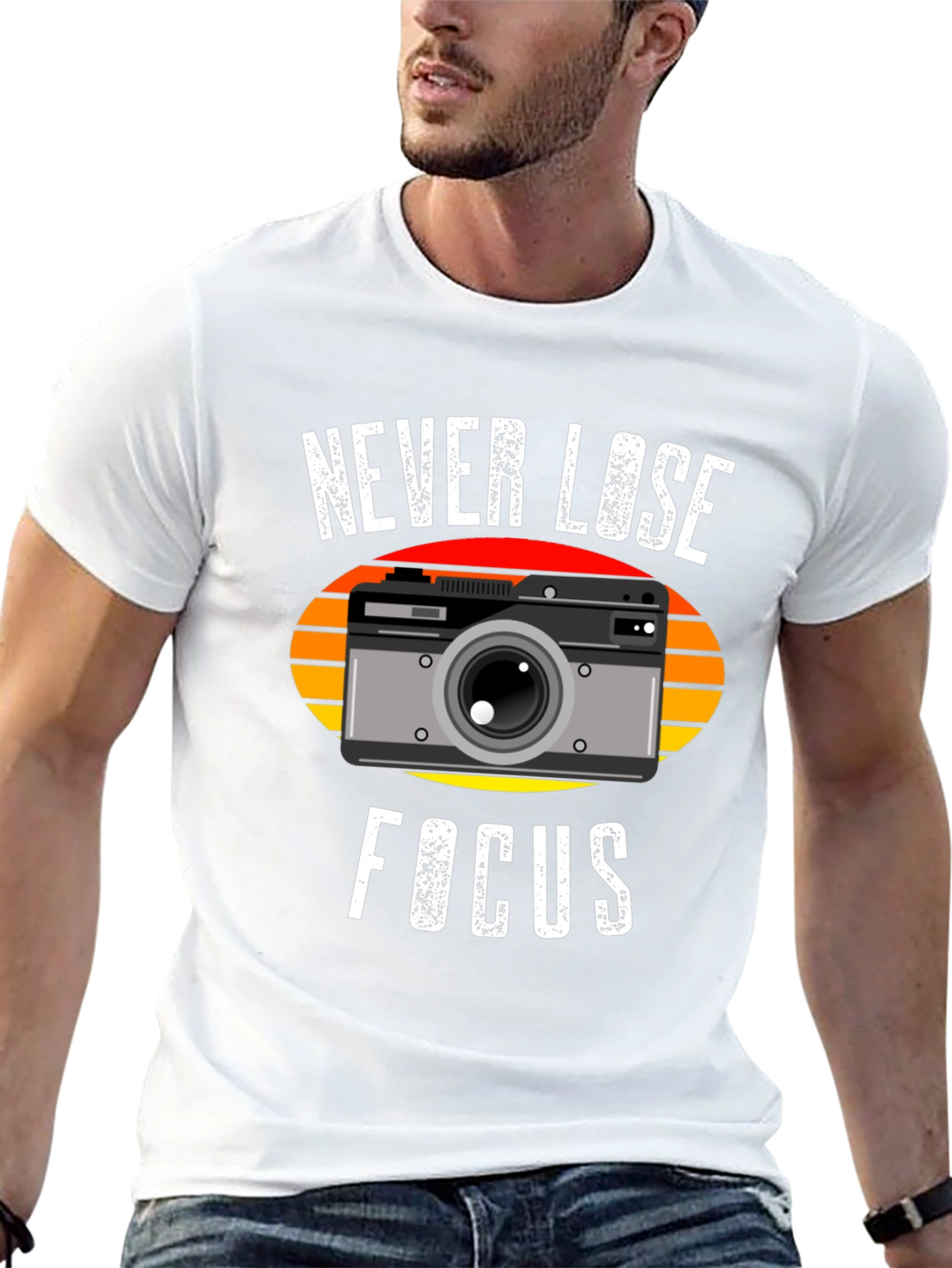 Never Lose Focus Camera T-Shirt