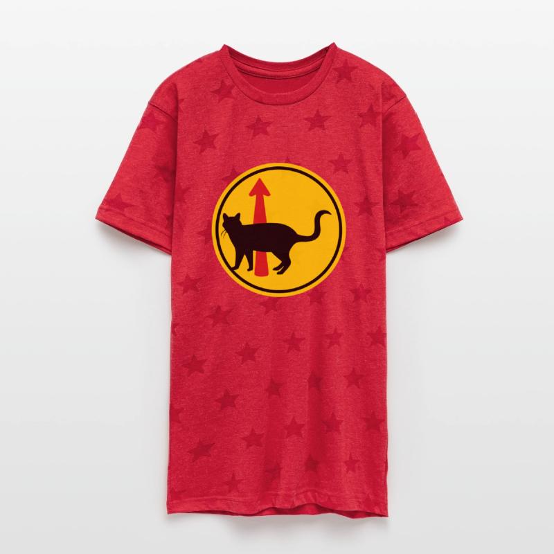 Black Cat Warning Sign With Up Arrow Vector