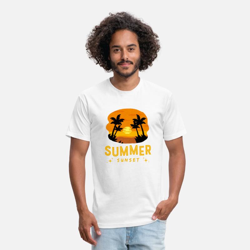 Black Yellow Summer Sunset T Shirt
