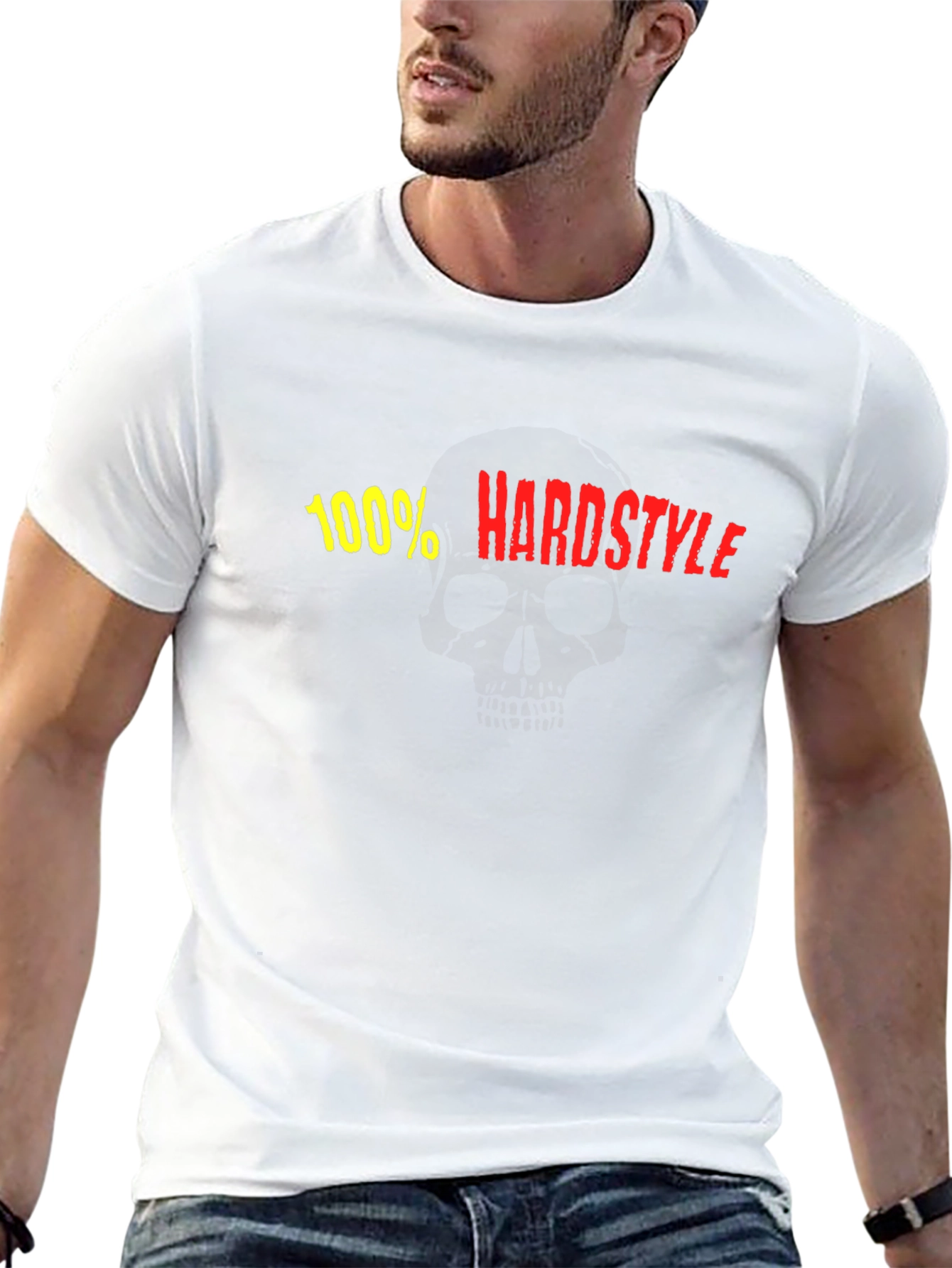 100% Hardstyle Black Graphic Tee - Music Festival Shirt
