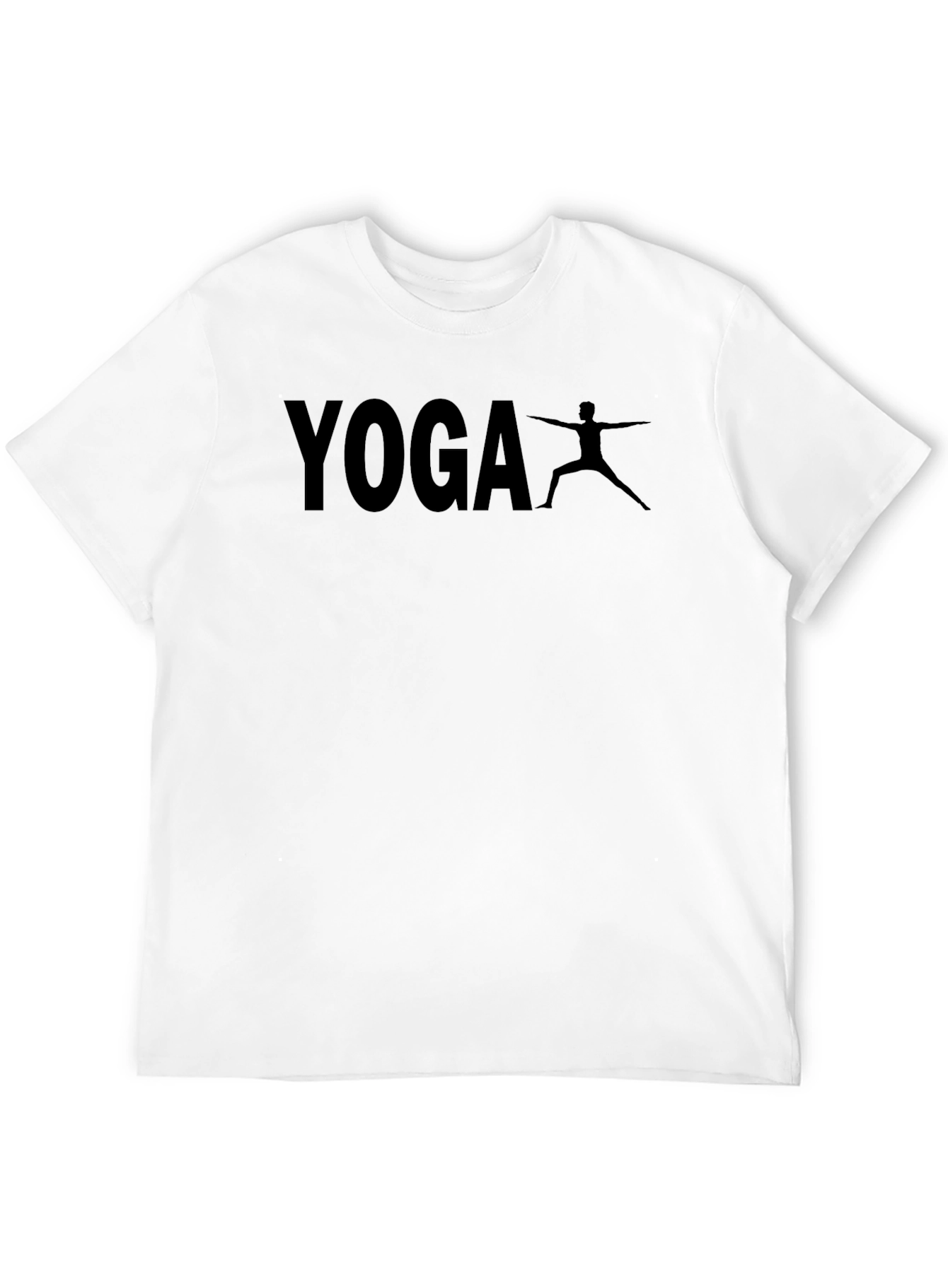 Yoga Pose Graphic Tee - Mens Black T-Shirt