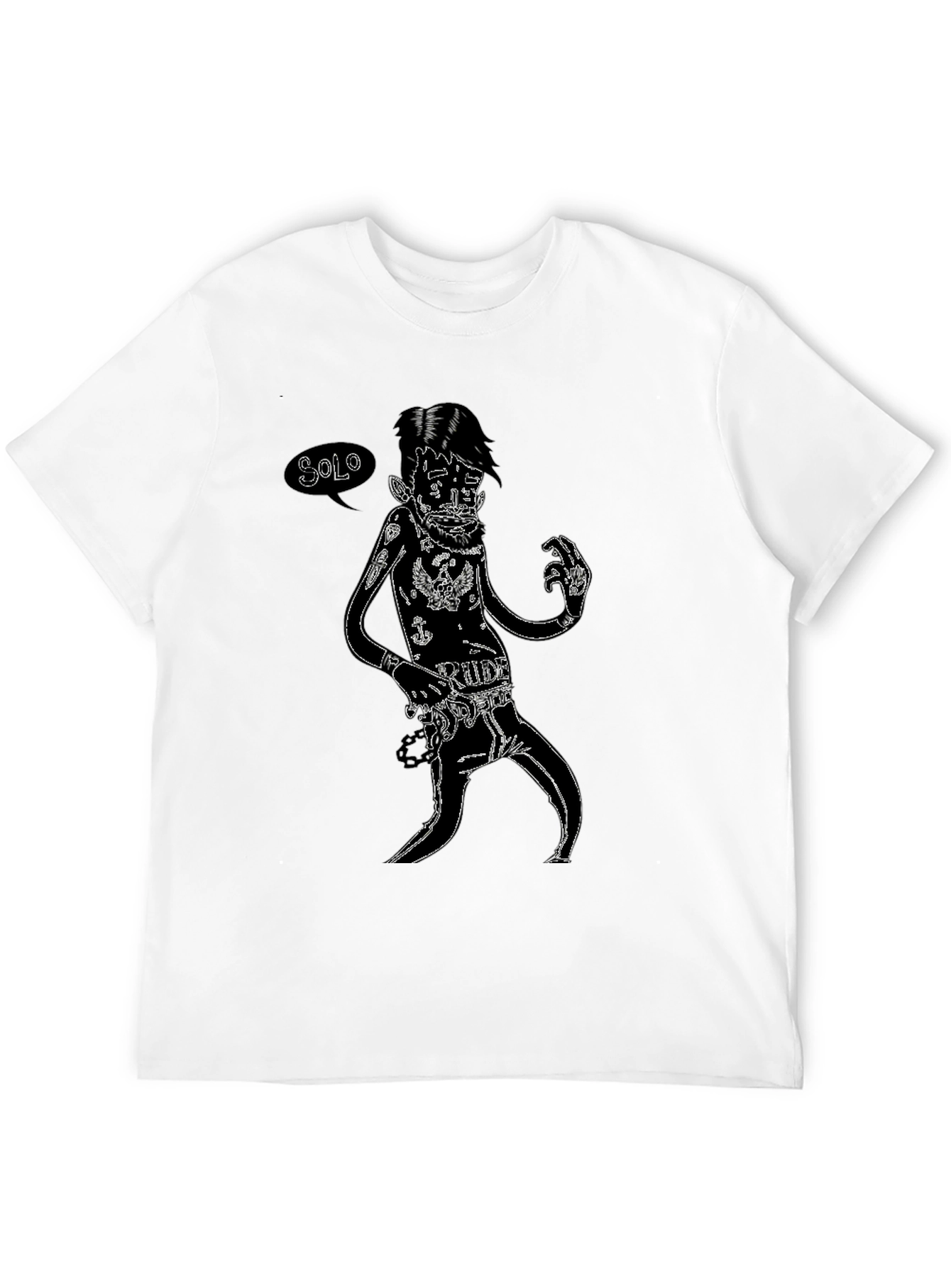Solo Rude Dude Graphic Tee - Black