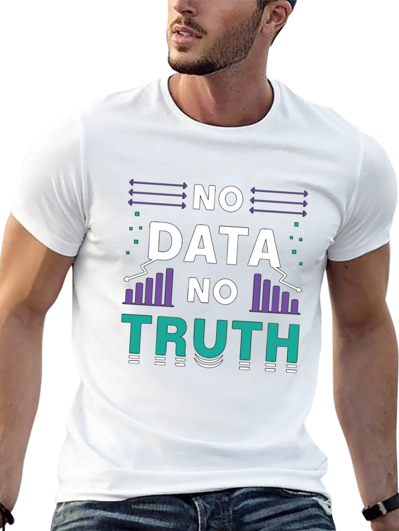 No Data No Truth Graphic T-Shirt