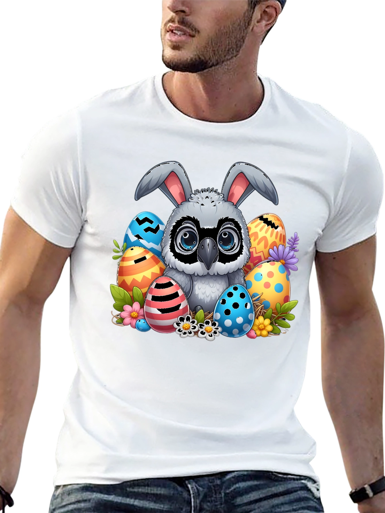Easter Raccoon Bunny Ears T-Shirt