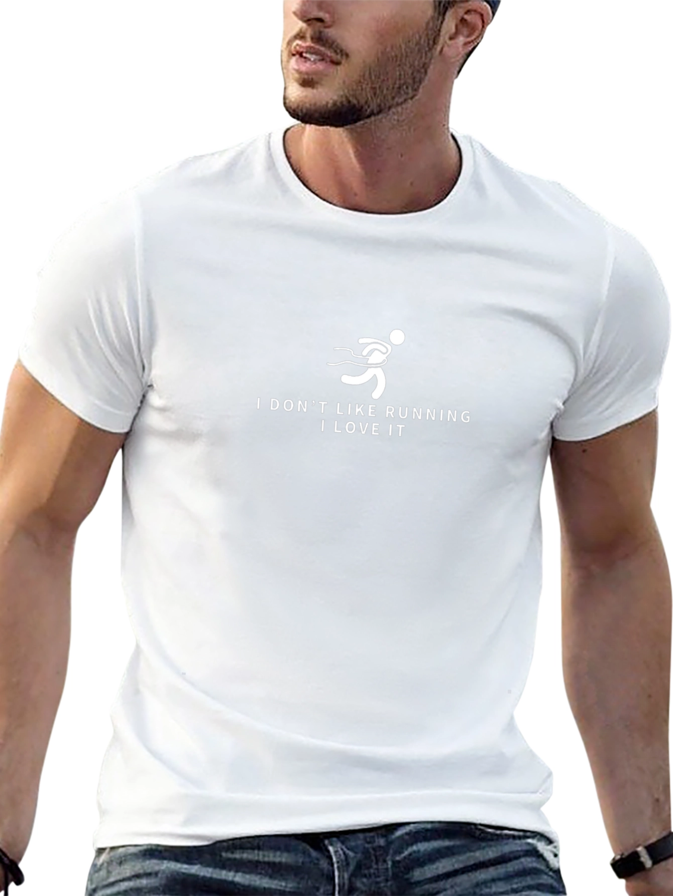 Runner Graphic Tee - I Love Running Black T-Shirt
