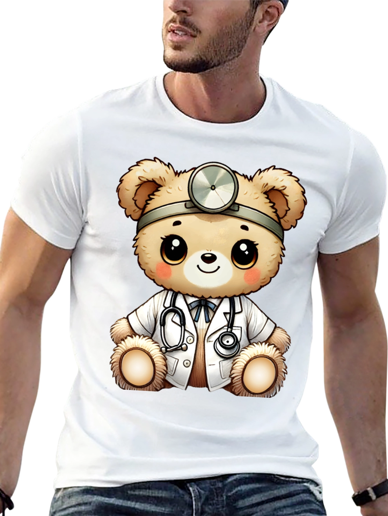 Doctor Teddy Bear Graphic T-Shirt