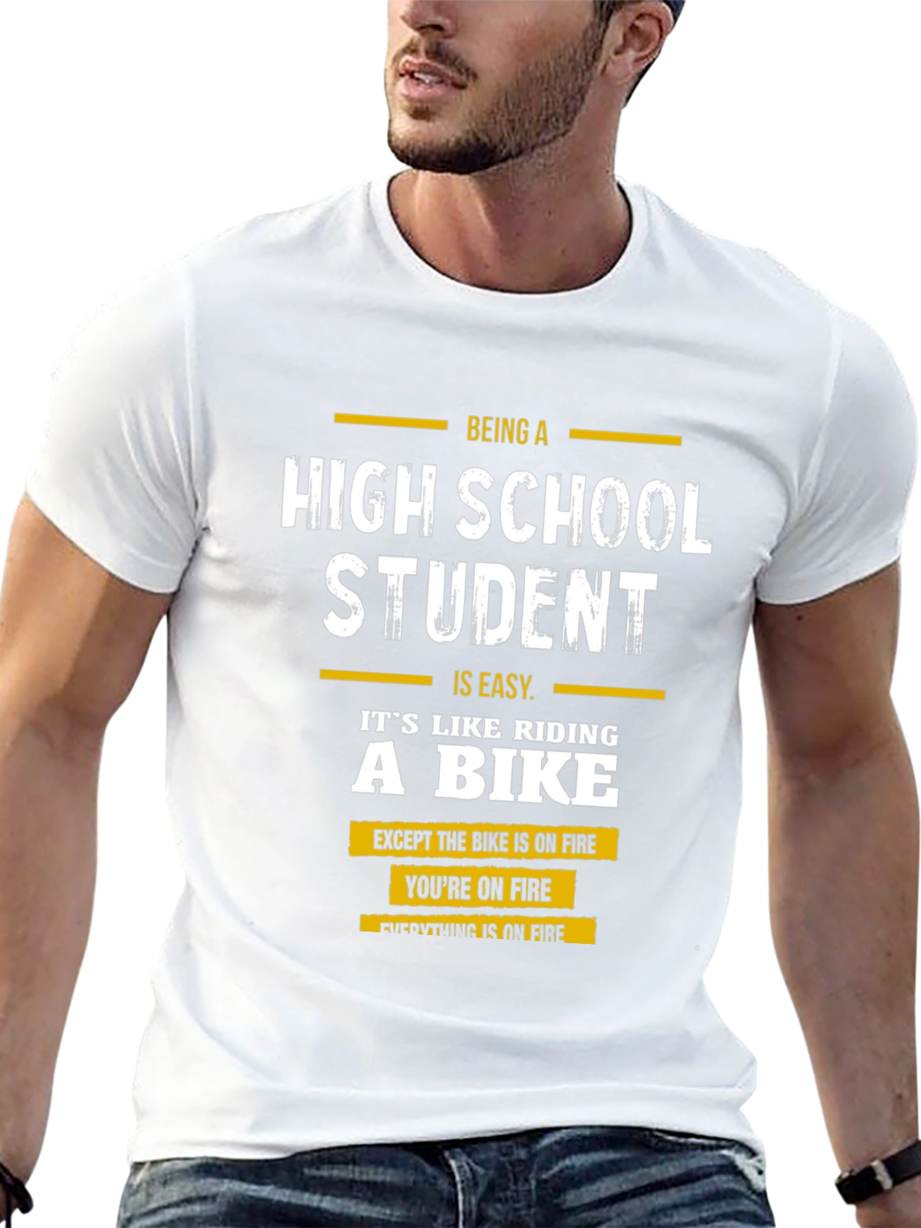 High School Student On Fire T-Shirt