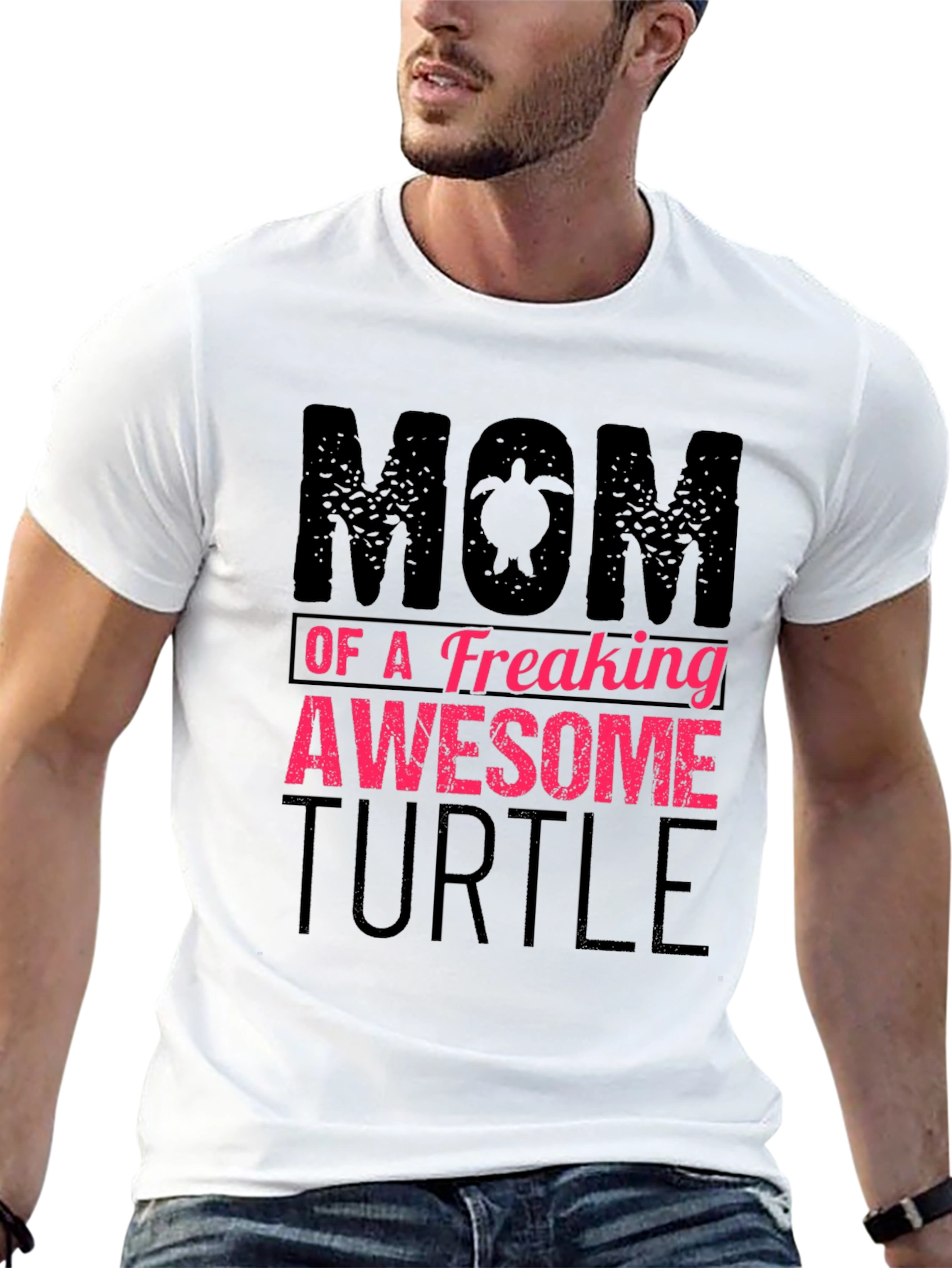 Mom of a Freaking Awesome Turtle T-Shirt