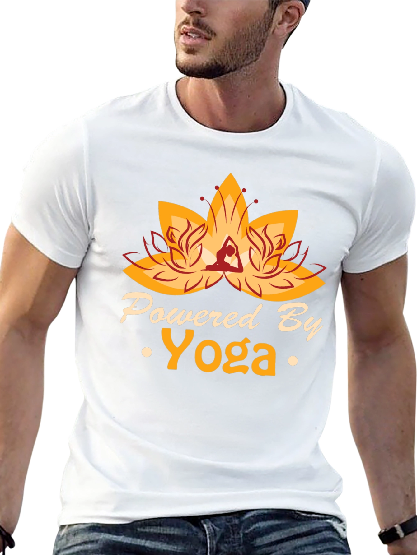 Powered By Yoga Graphic T-Shirt
