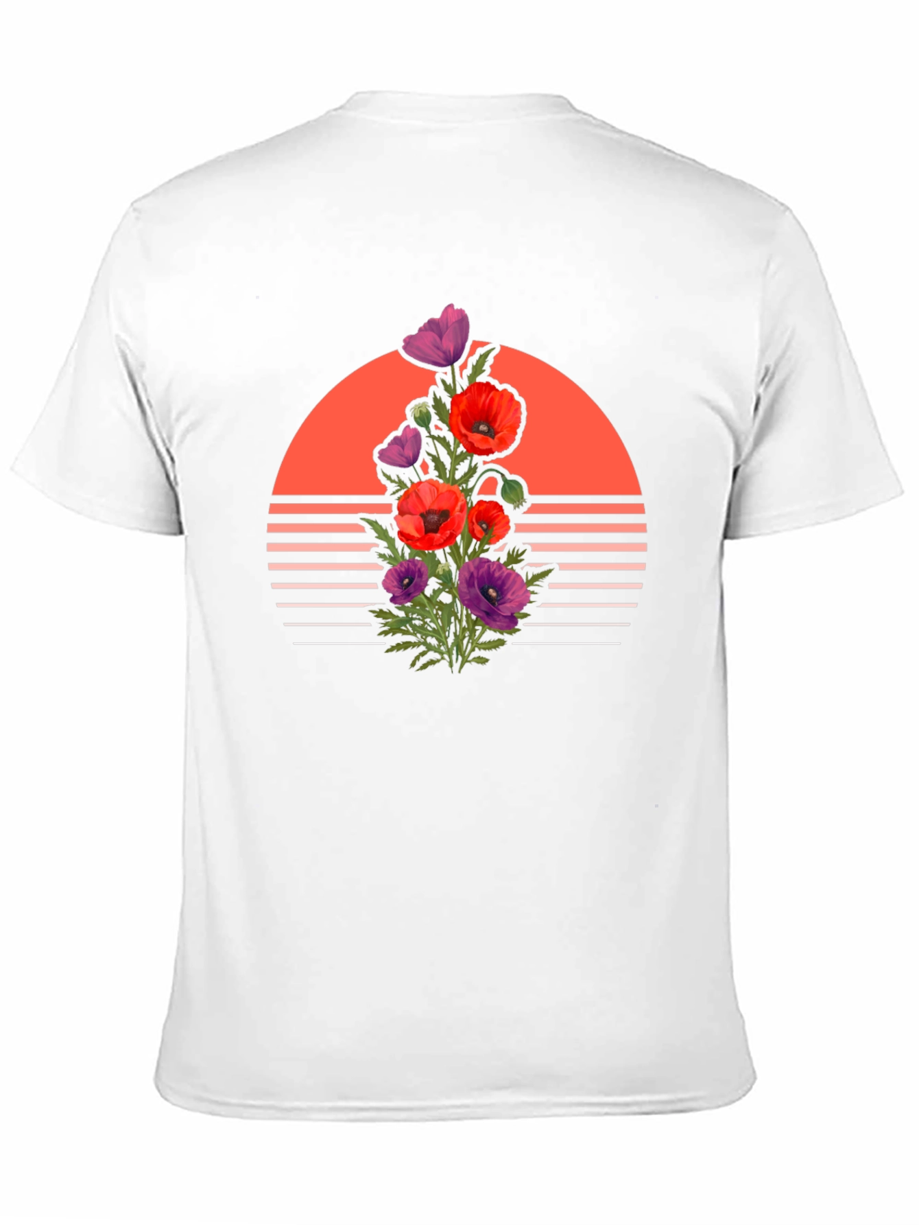 Floral Sunset Graphic Tee - Stylish Comfort