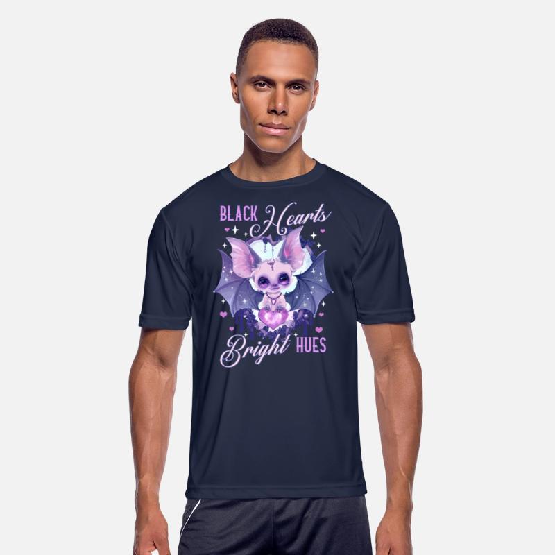 Creepy Cute Black Hearts Bright Hues Pastel Goth B