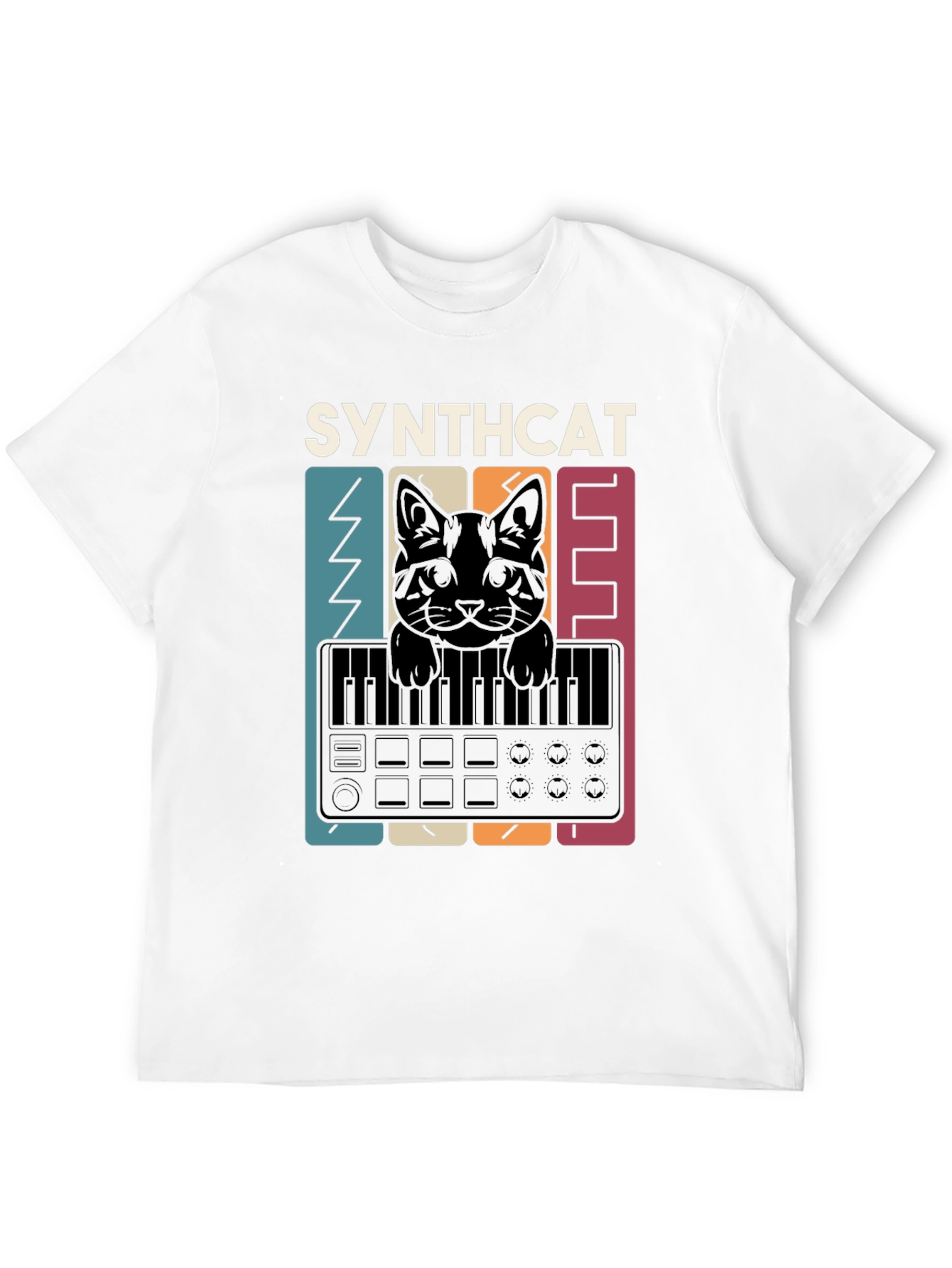 Synthcat T-Shirt - Music Lovers Tee