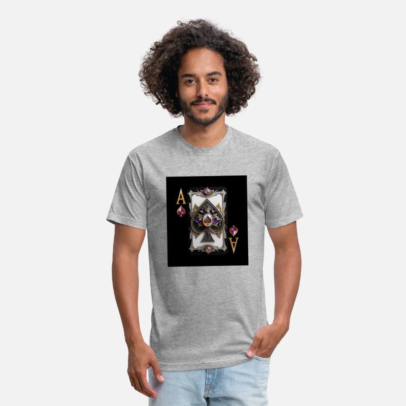 Custom Vintage Golden Violet Ace Of Spades