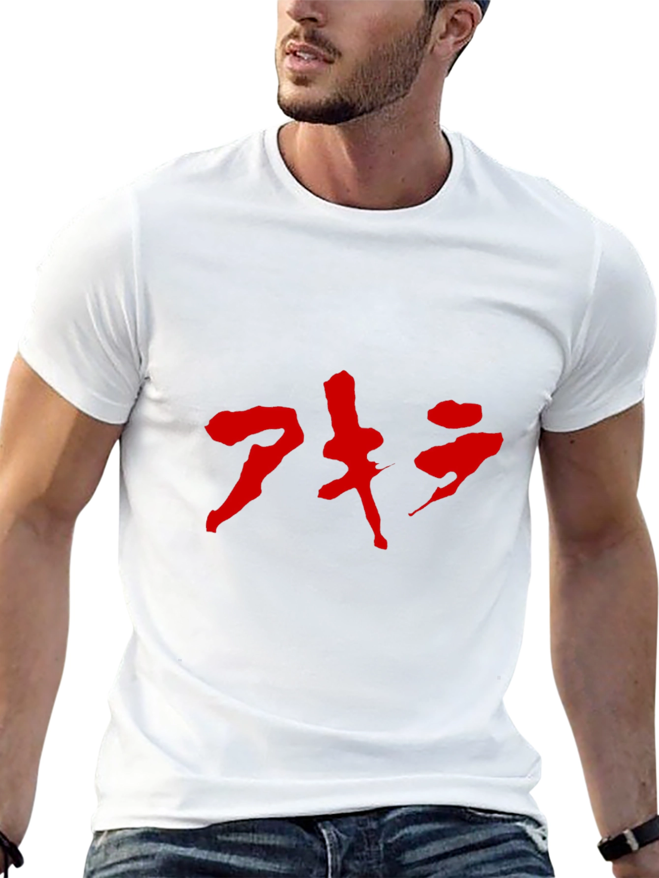 Akira Kanji T-Shirt - Bold Red Design