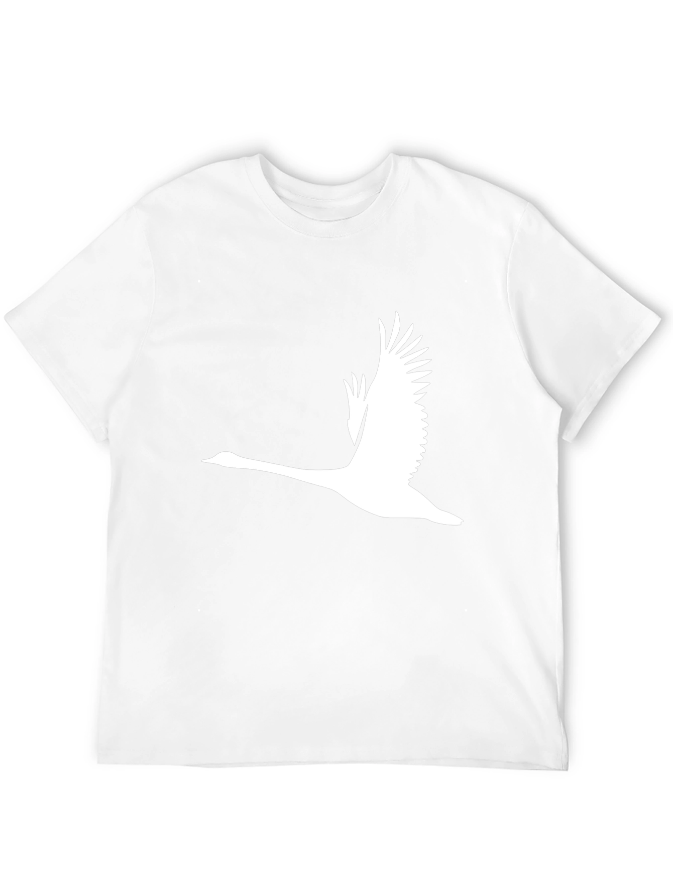 Mens Black T-Shirt with Flying Goose Graphic