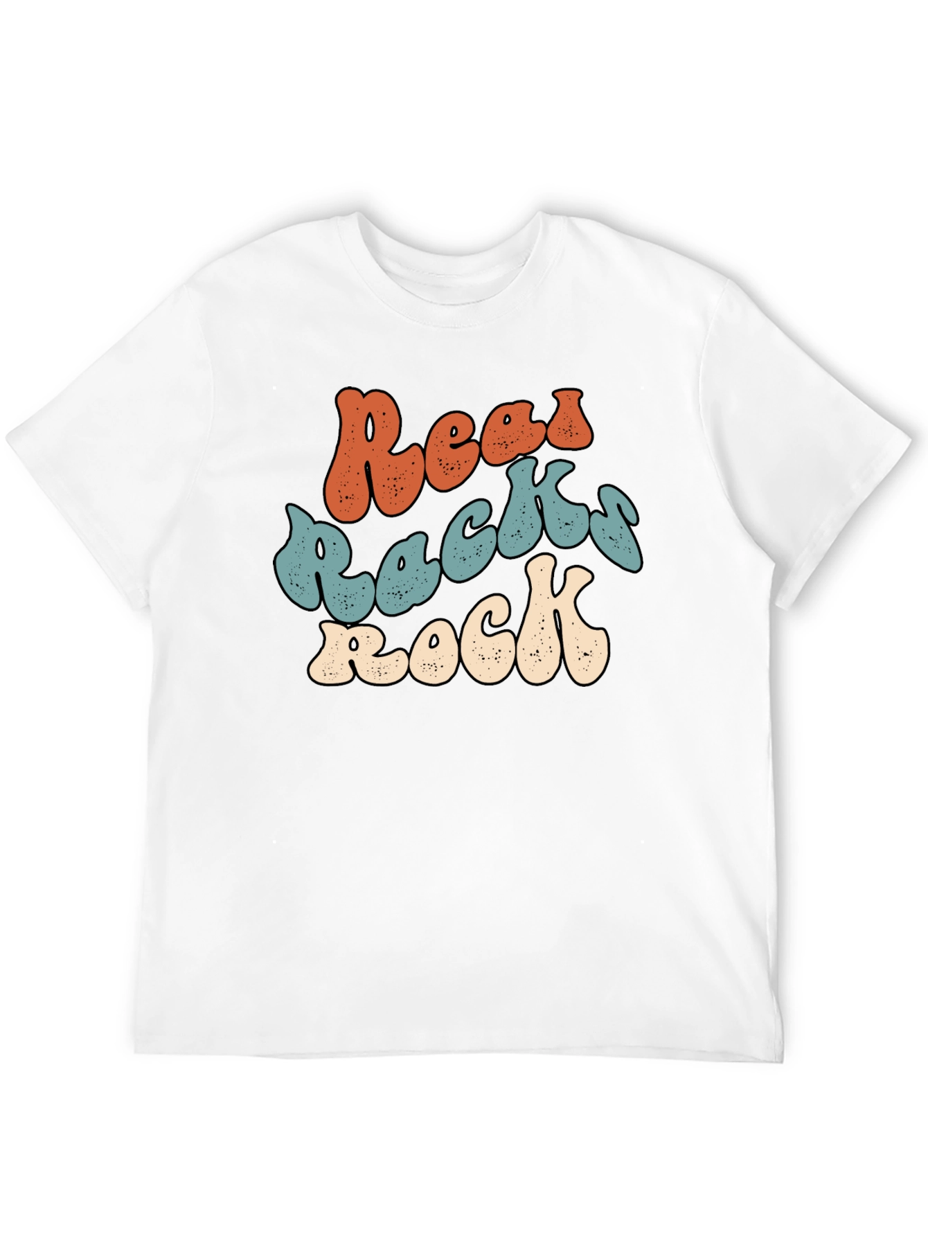 Retro Reads Racks Rock Graphic Tee