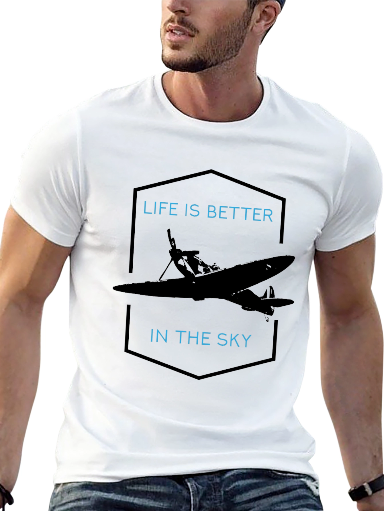 Life is Better in the Sky Airplane T-Shirt