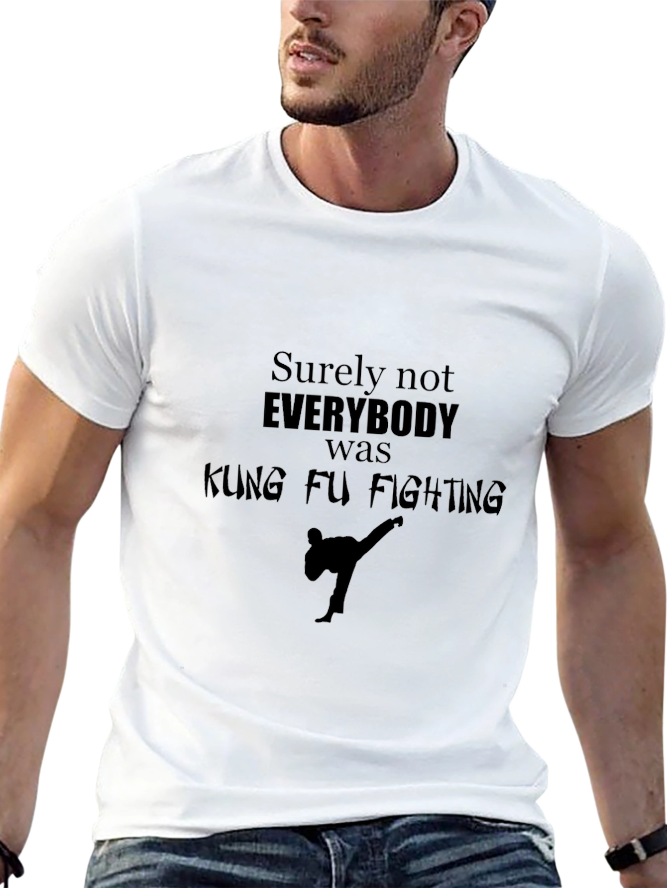 Kung Fu Fighting Graphic Tee - Black T-Shirt
