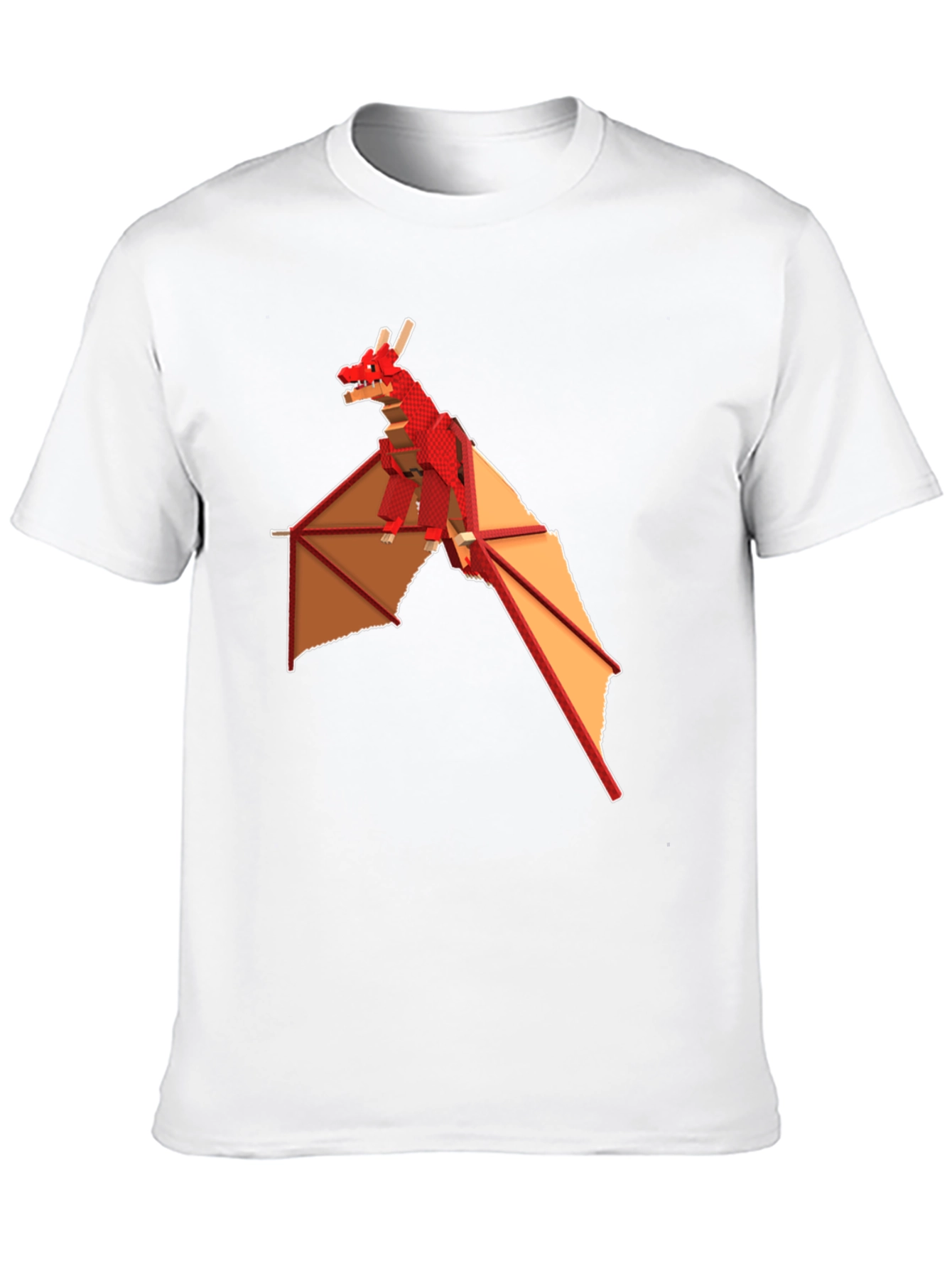 Red Dragon Graphic T-Shirt - Fantasy Style