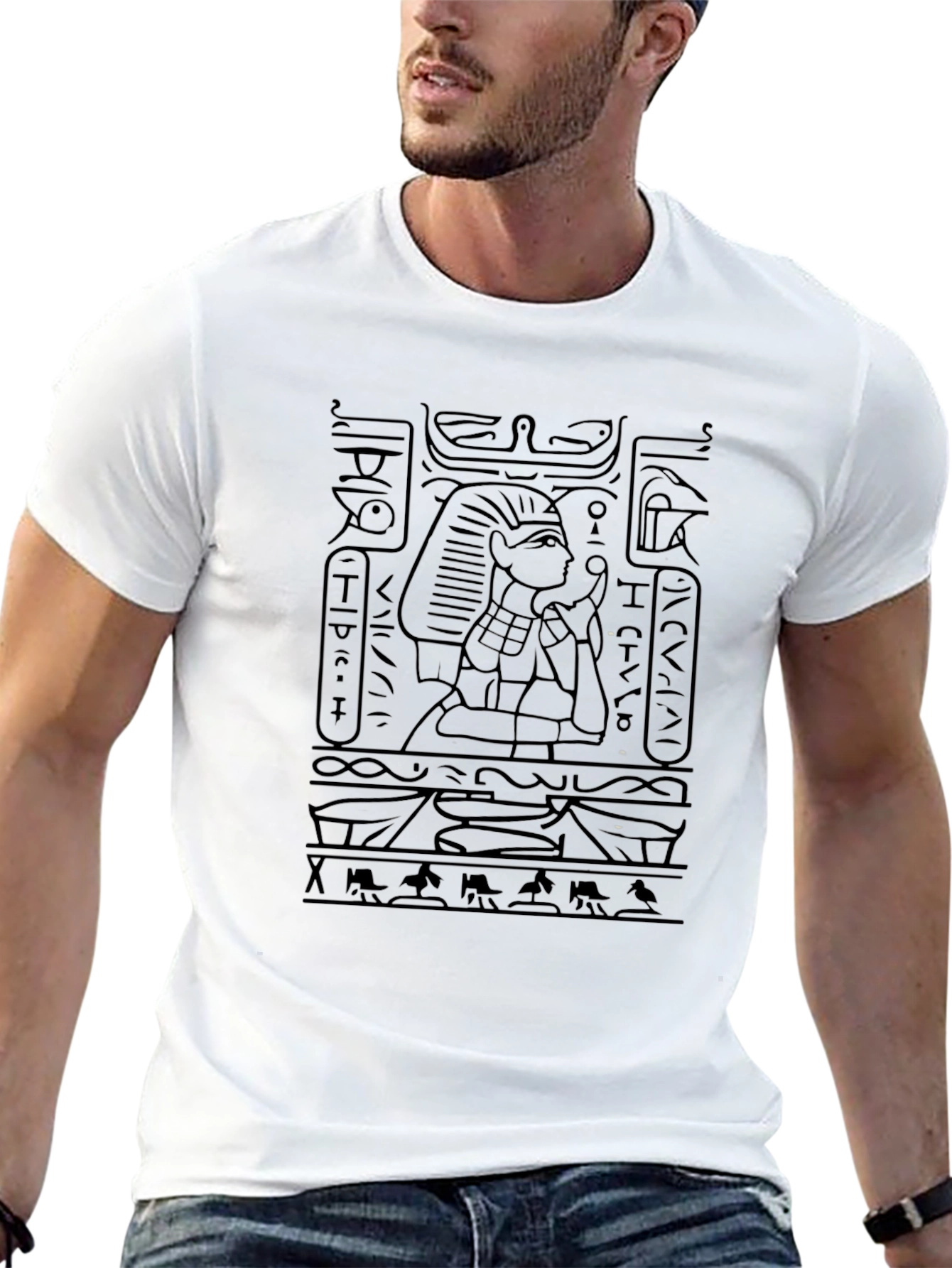 Egyptian Hieroglyph Graphic Tee