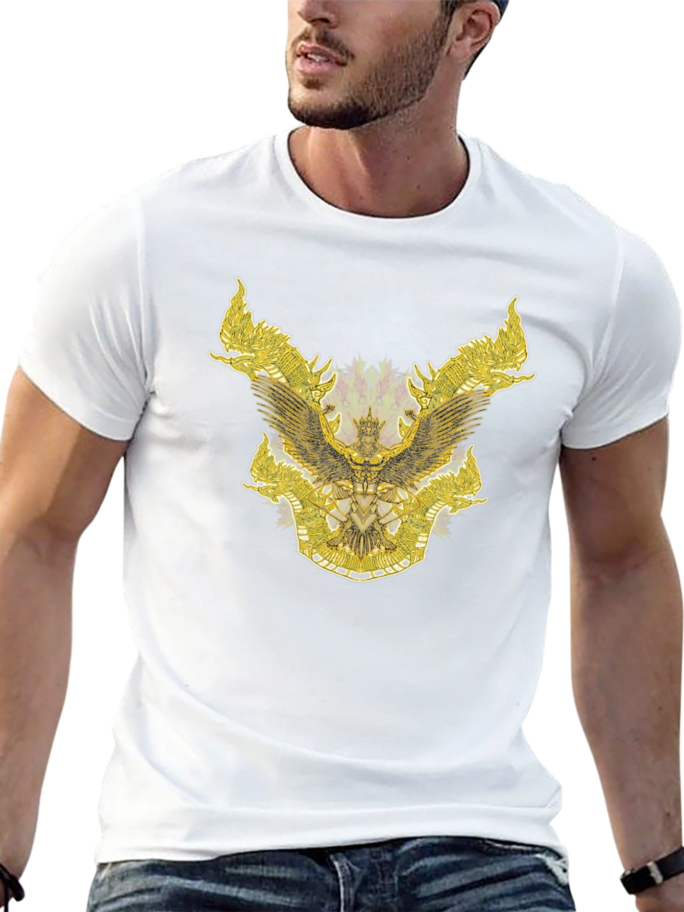 Gilded Eagle Graphic Tee - Mens Black T-Shirt