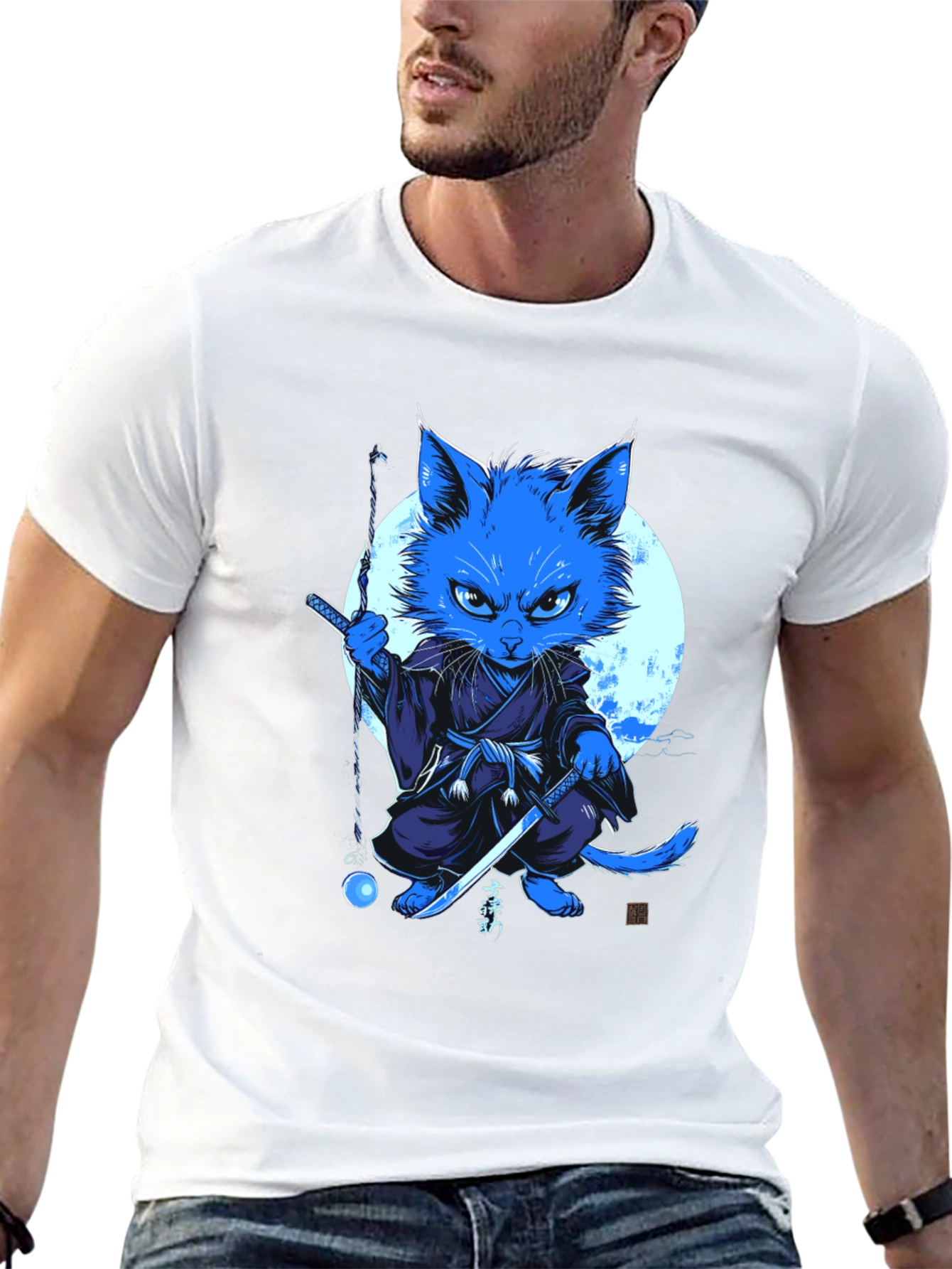 Ninja Cat T-Shirt - Unique Graphic Tee