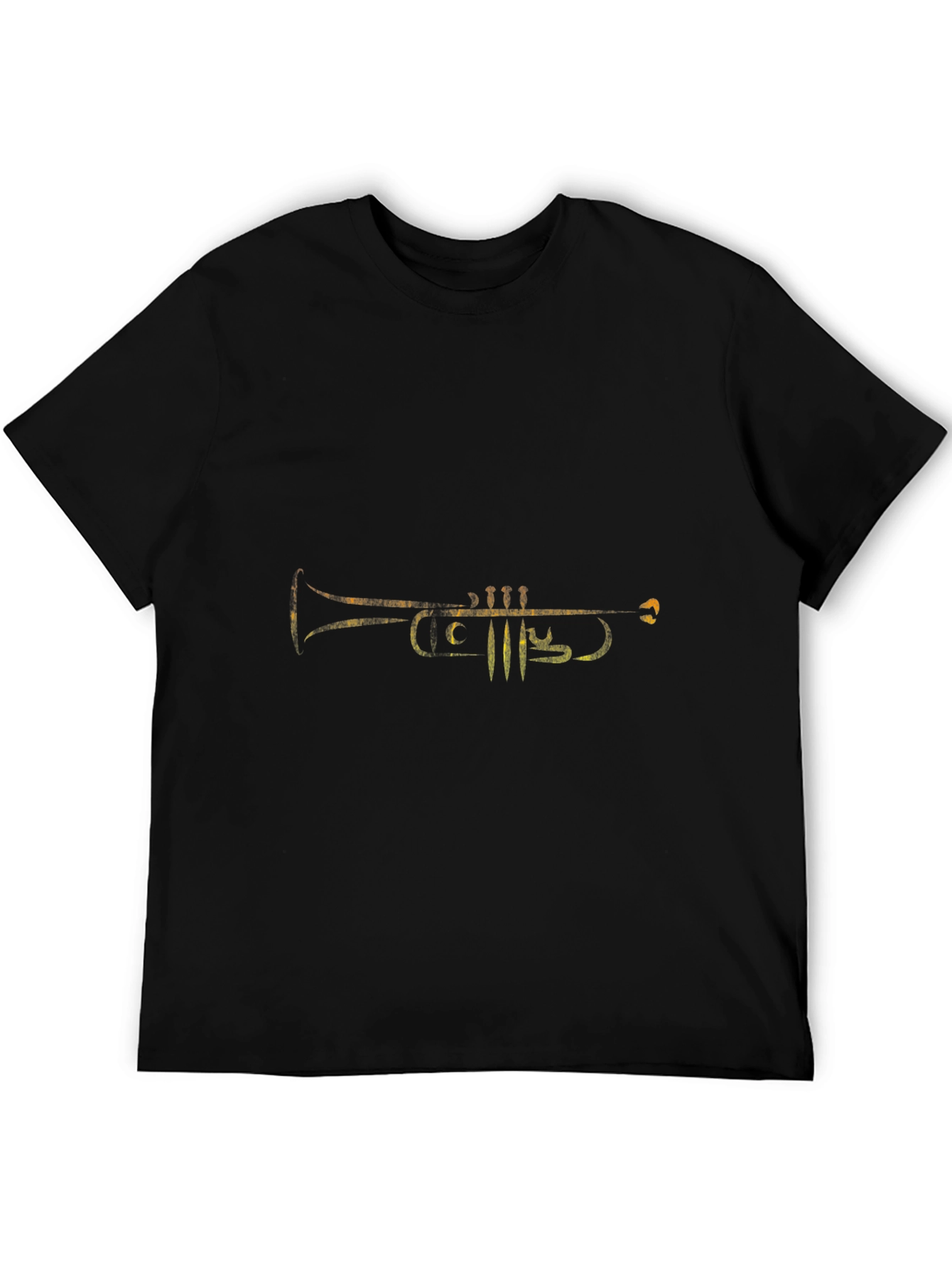 Trumpet Graphic T-Shirt - Black Cotton