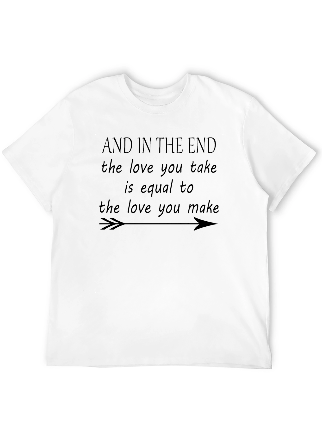 The Love You Take Black Graphic T-Shirt