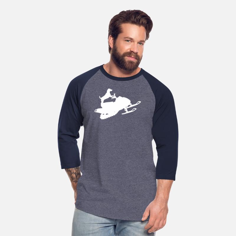 Dog Riding Snowmobile Winter