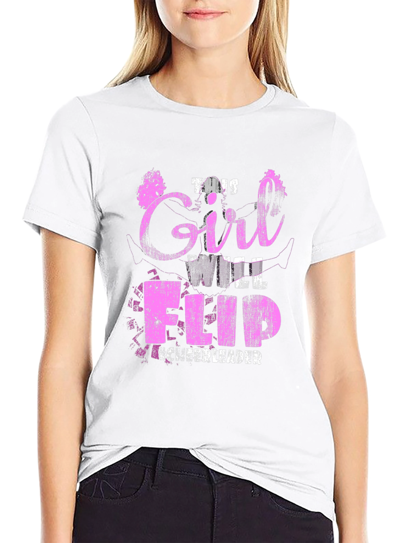 This Girl Will Flip Cheerleader T-Shirt