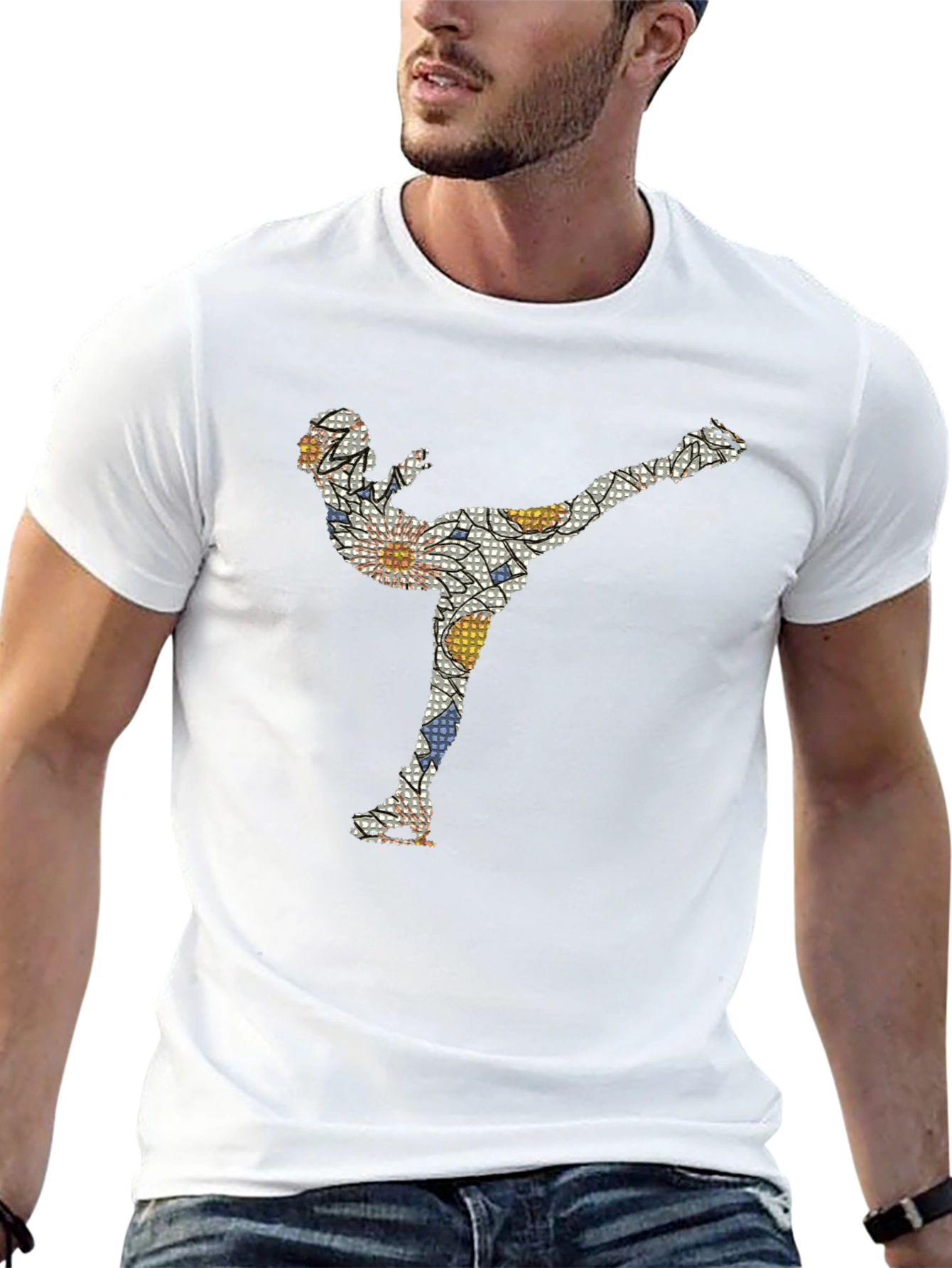 Skater Graphic Tee - Black