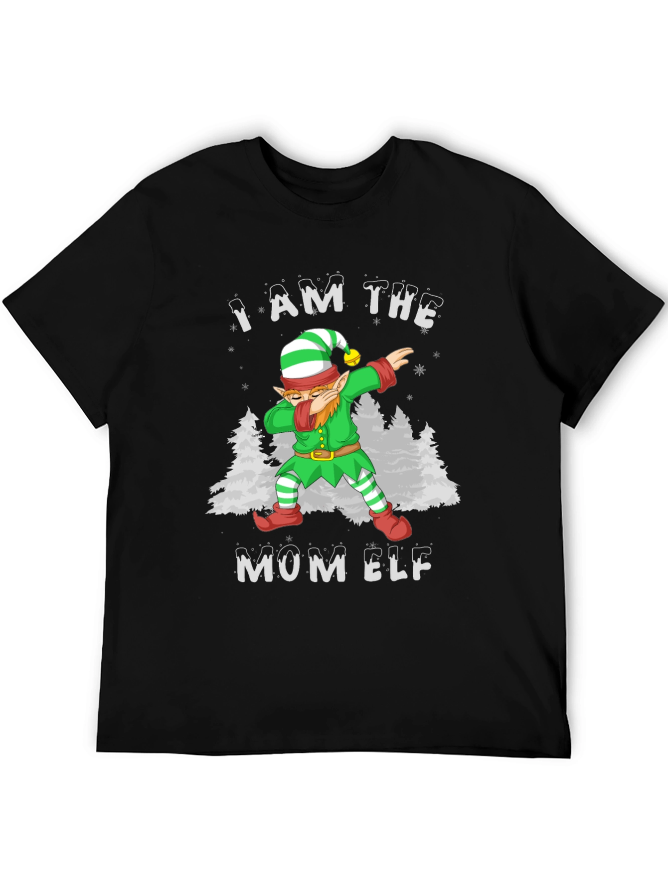 Mom Elf Dabbing Christmas T-Shirt