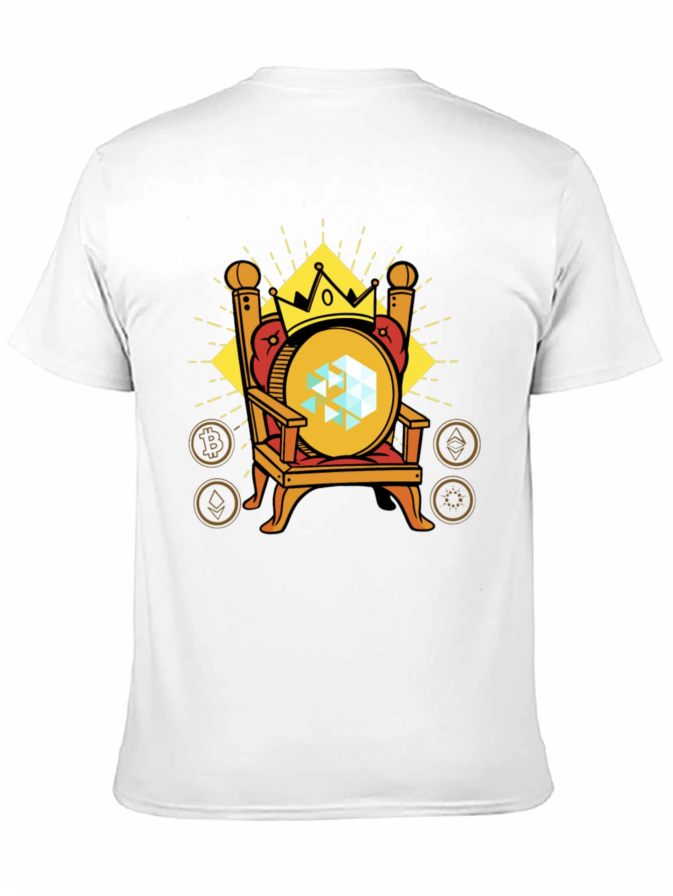 Crypto Throne T-Shirt - King of Coins Tee