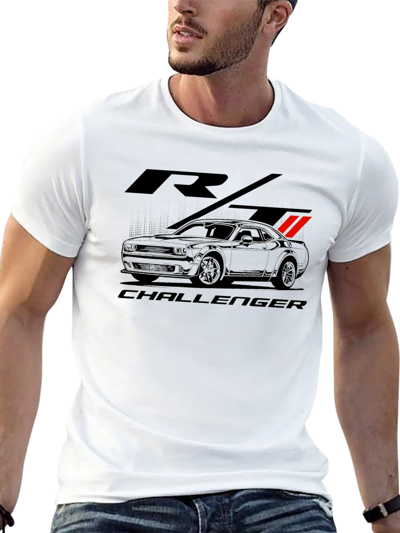 Dodge Challenger RT Graphic Tee - Black