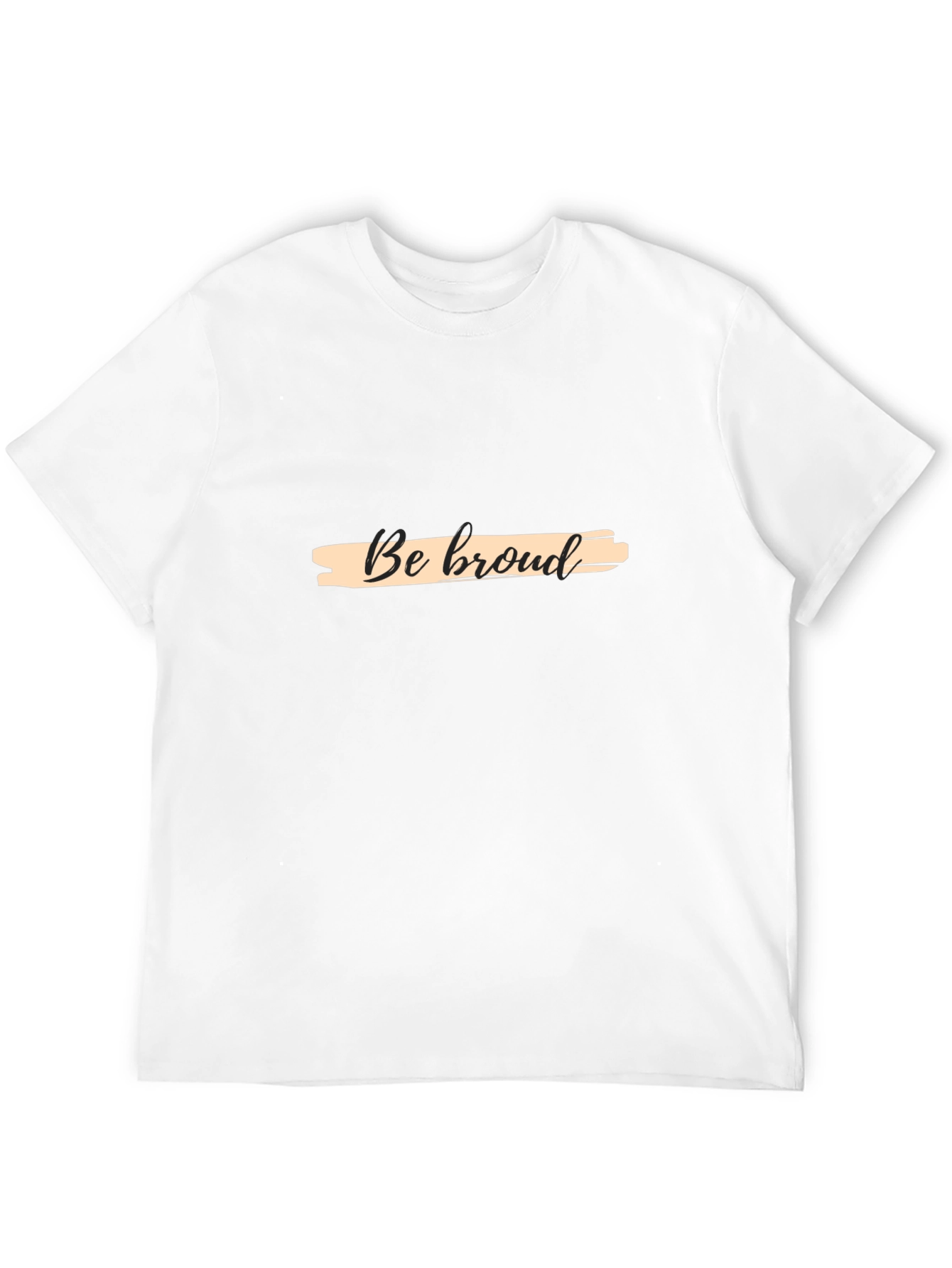 Be Proud Graphic T-Shirt - Black Casual Tee