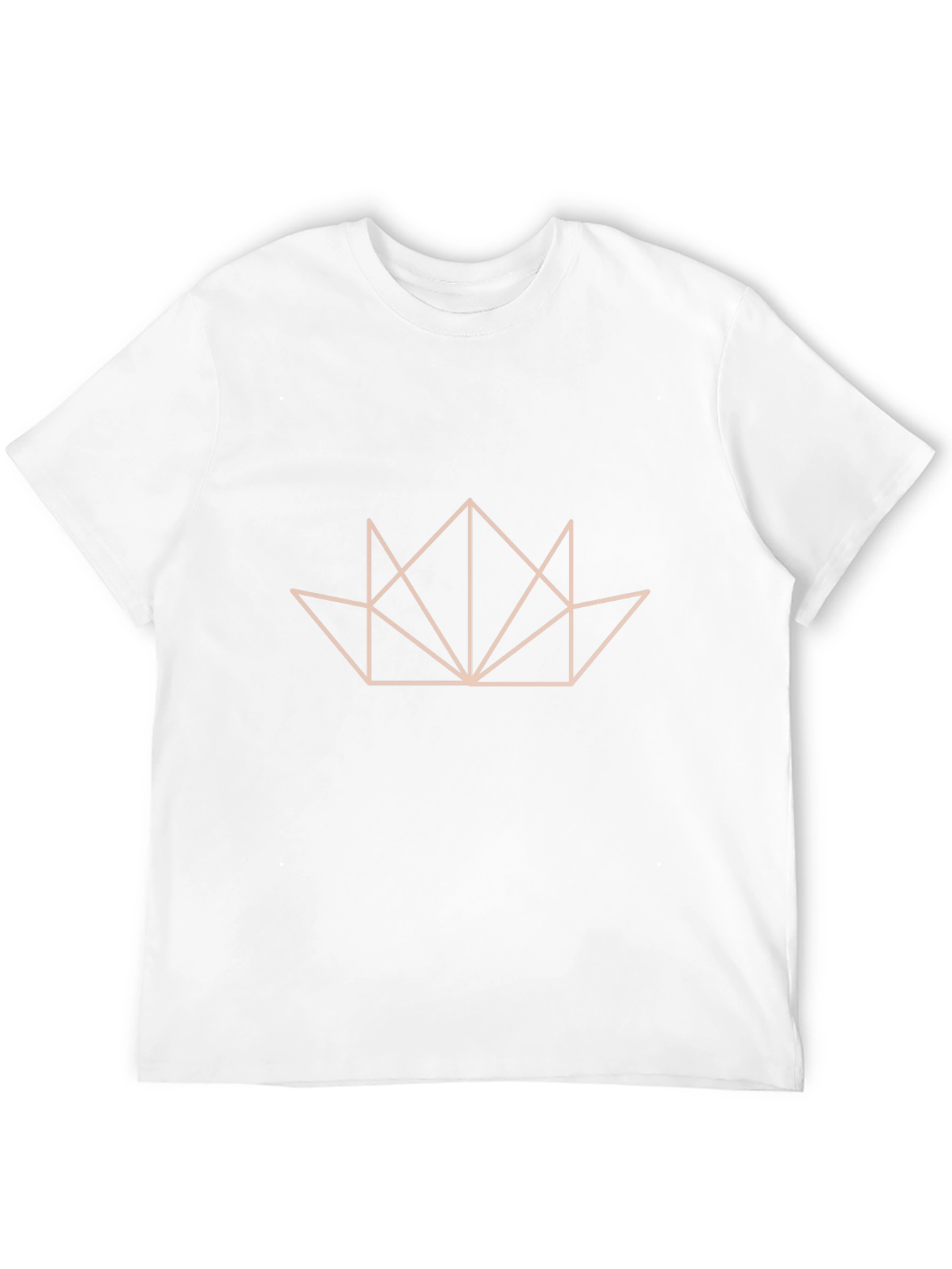 Geometric Crown Graphic Black T-Shirt