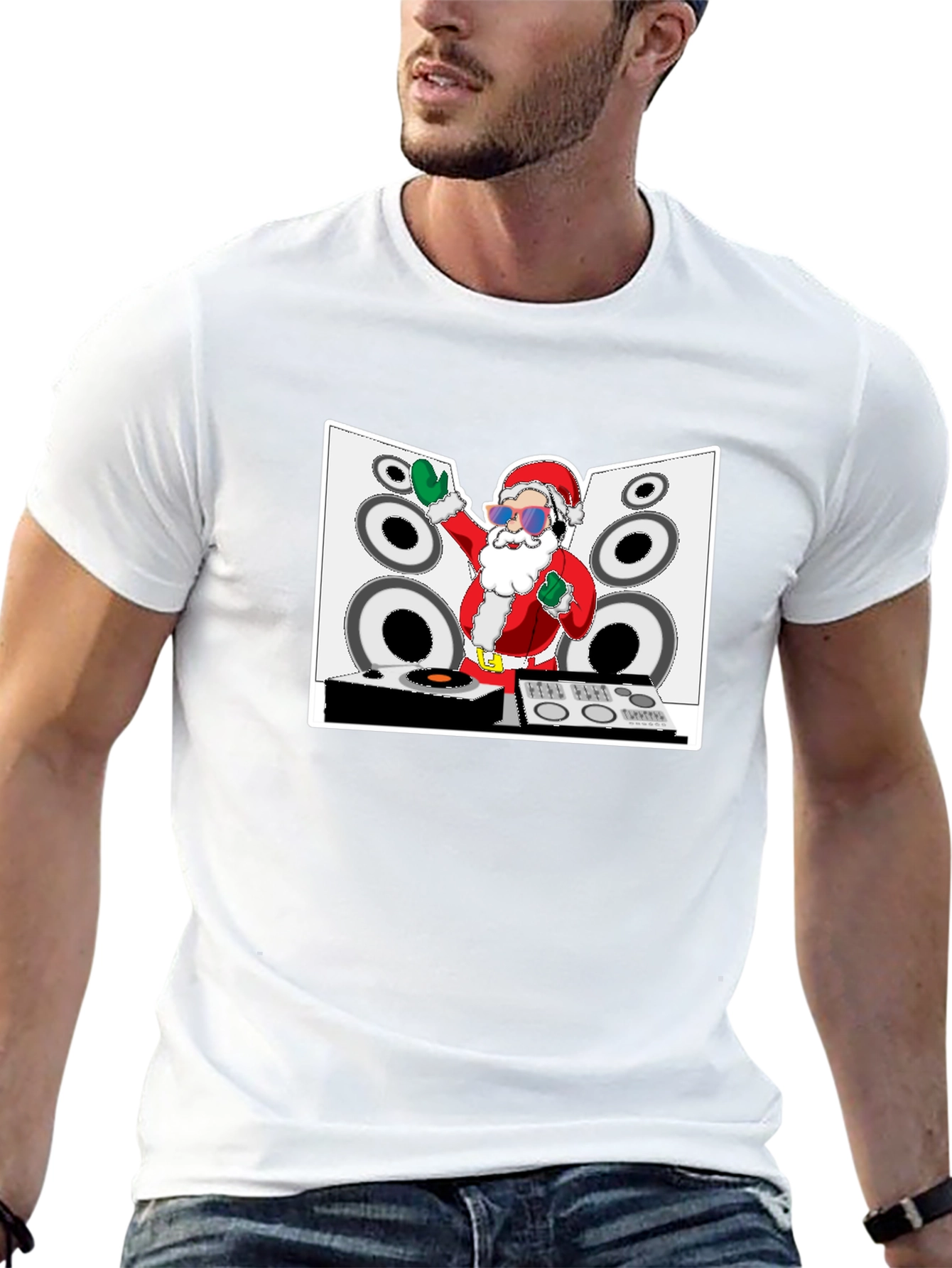 DJ Santa T-Shirt - Christmas Holiday Apparel