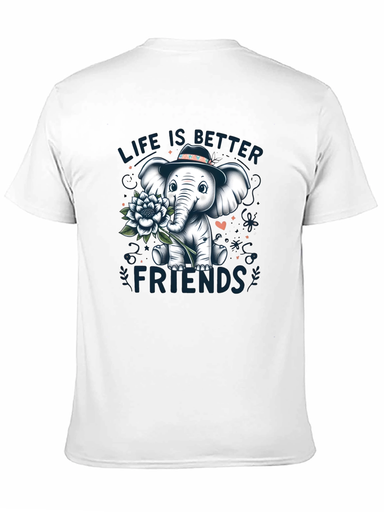 Life is Better With Friends Elephant Graphic Tee